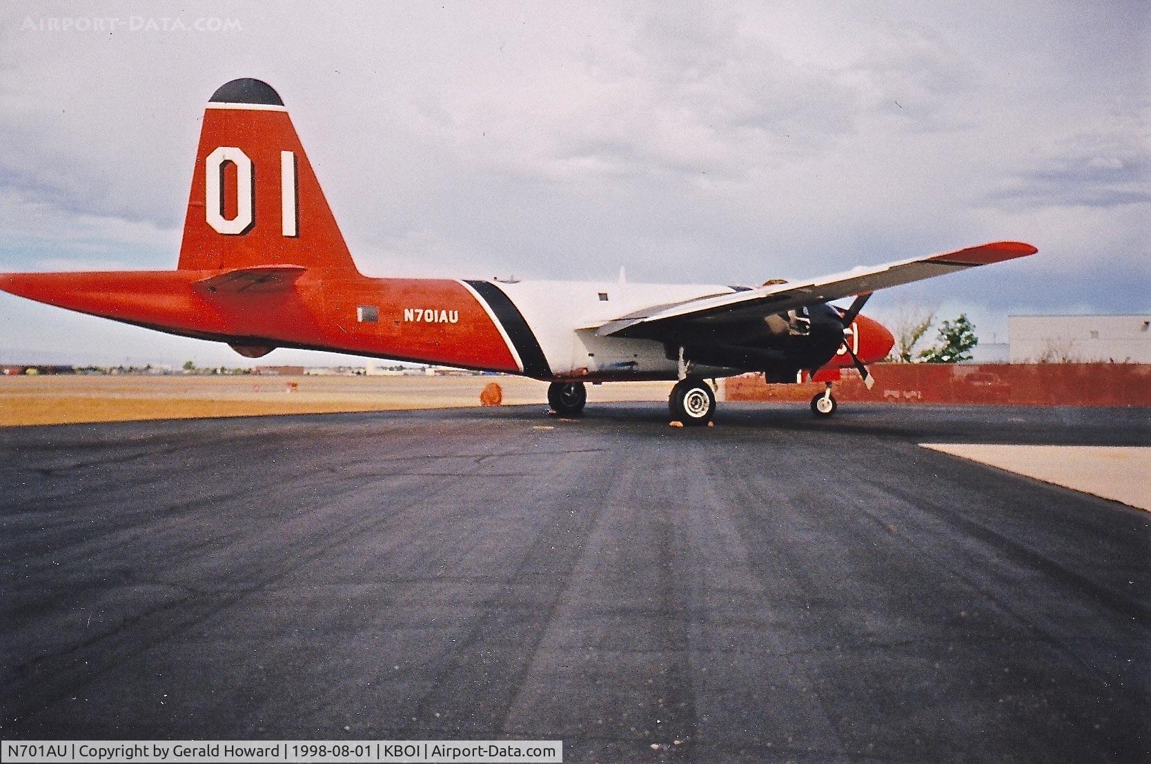 N701AU, 1959 Lockheed P2V-7 Firestar Neptune C/N 726-7190 (145920), On the NIFC ramp. Scanned from a camera photo.