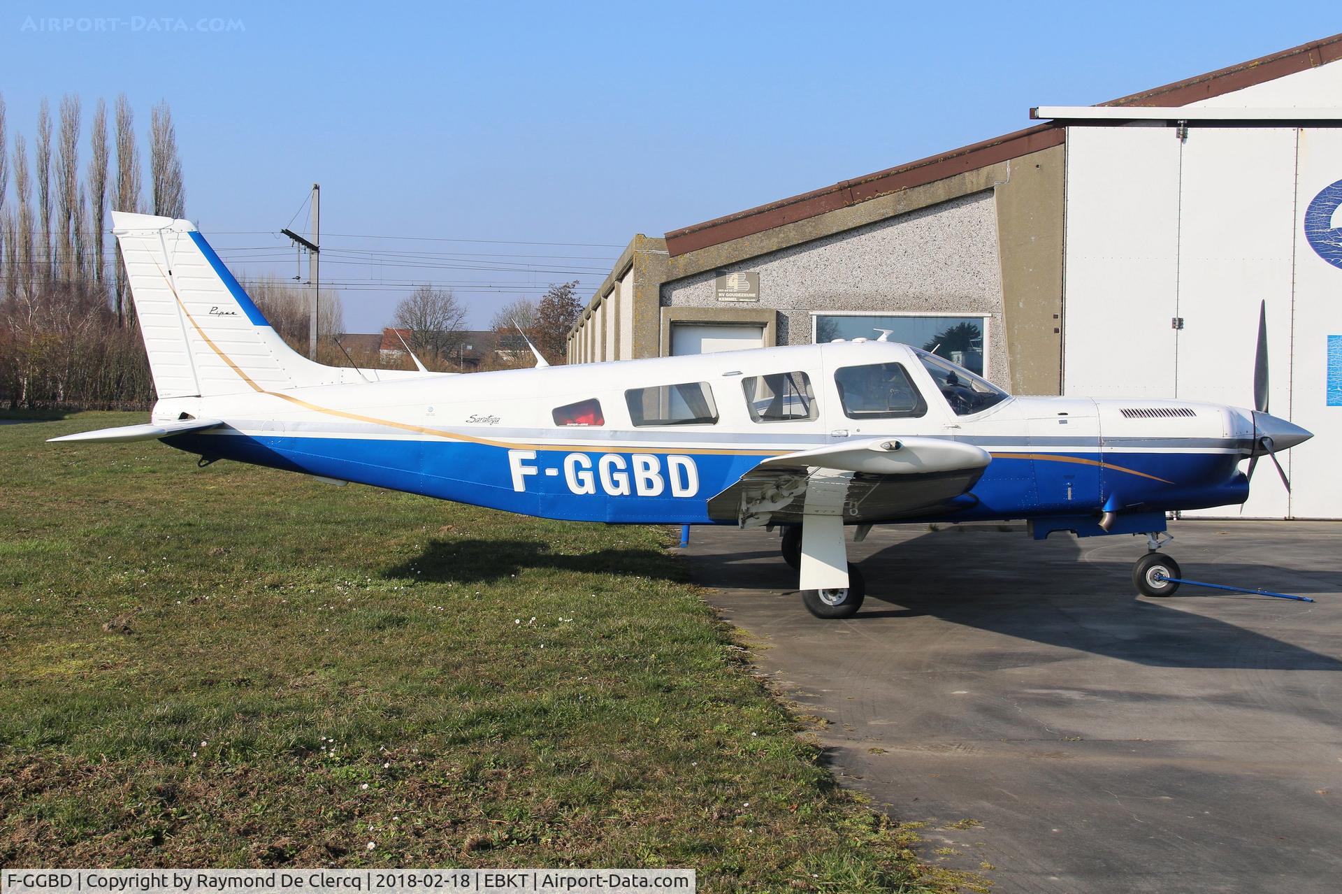 F-GGBD, 1981 Piper PA-32R-301T Turbo Saratoga C/N 32R-8129110, At Wevelgem.