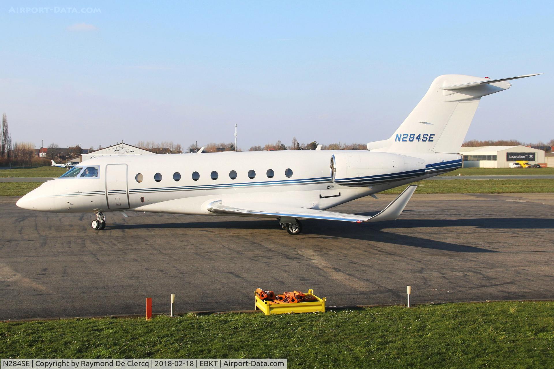N284SE, 2016 Israel Aircraft Industries Gulfstream G280 C/N 2115, At Wevelgem.