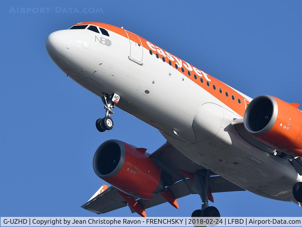 G-UZHD, 2017 Airbus A320-251NEO C/N 7841, from London Luton