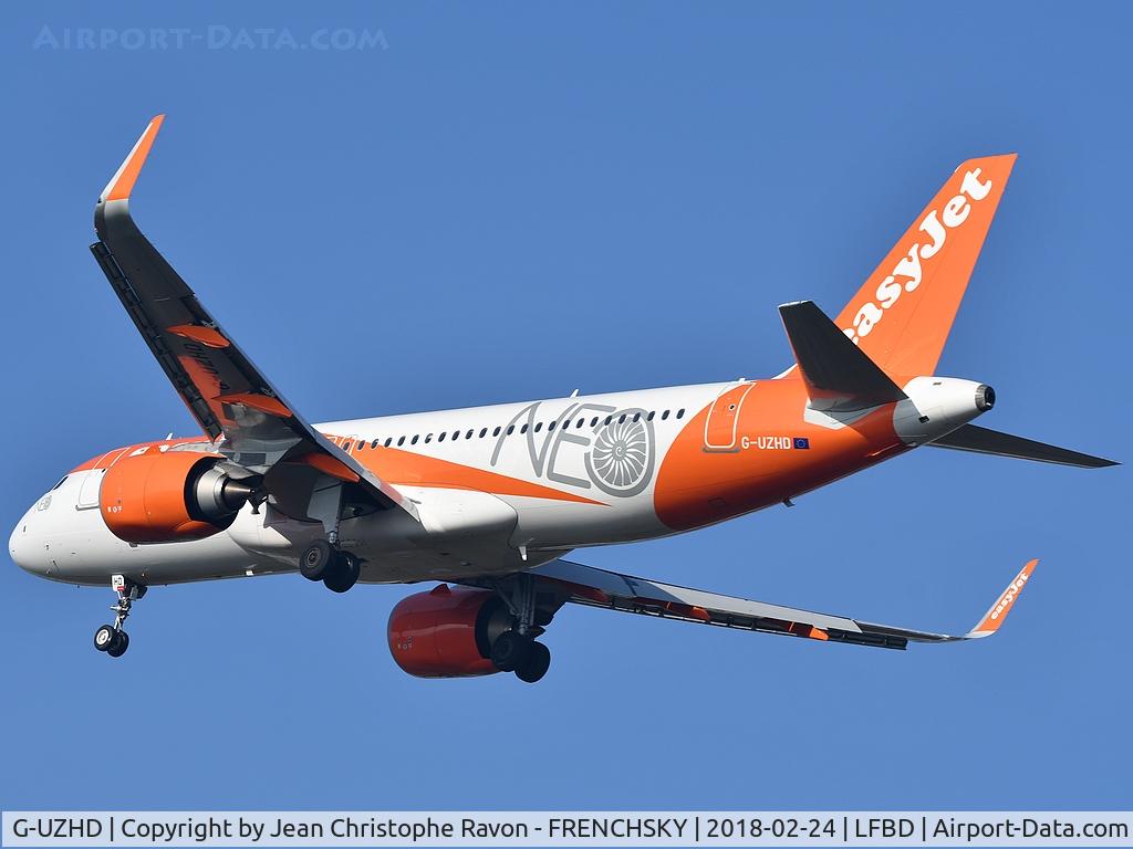 G-UZHD, 2017 Airbus A320-251NEO C/N 7841, from London Luton
