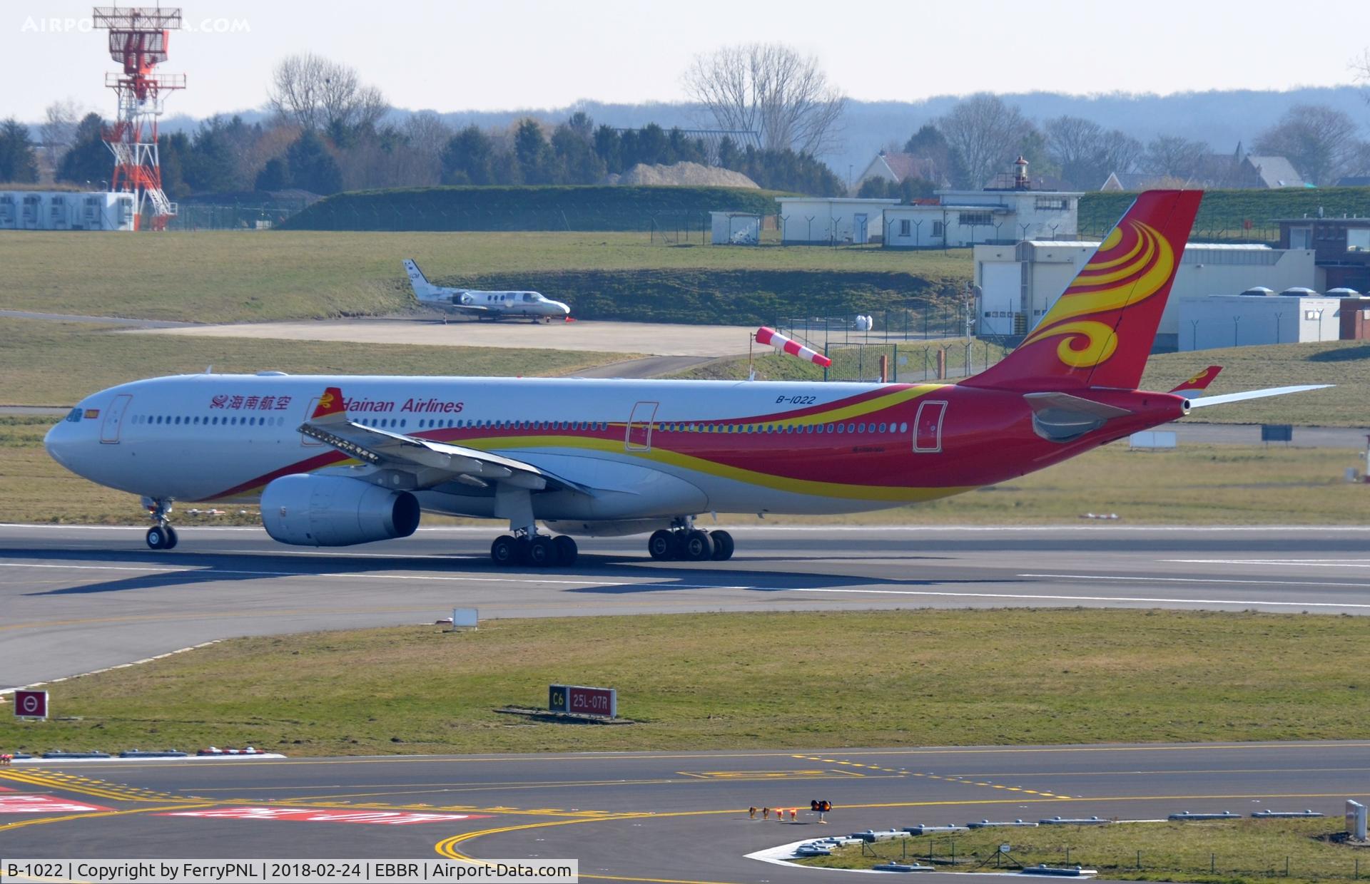B-1022, 2017 Airbus A330-343 C/N 1827, Hainain A333,  delivered 2 months ago.