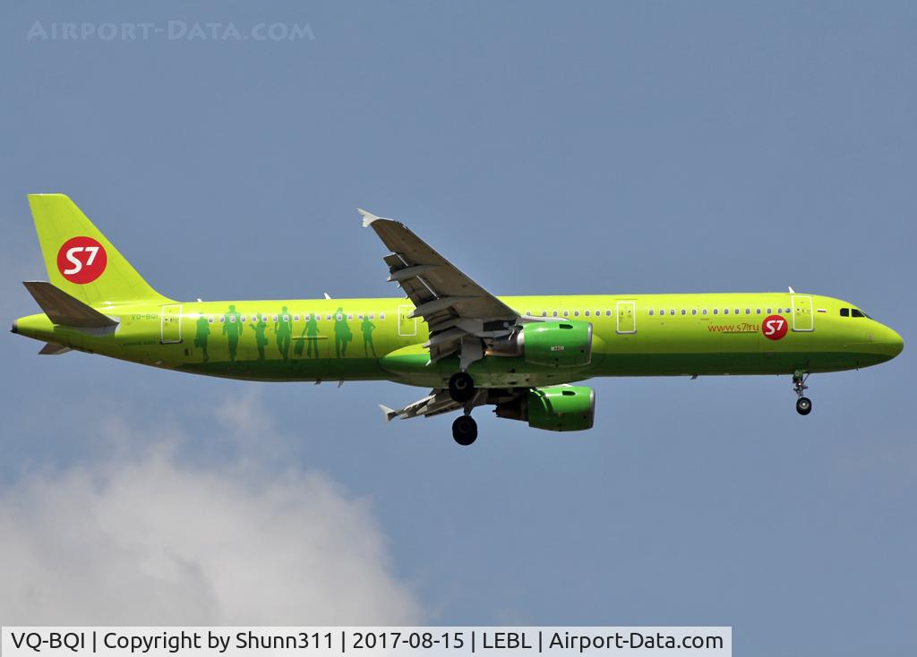 VQ-BQI, 2006 Airbus A321-211 C/N 2726, Landing rwy 07L
