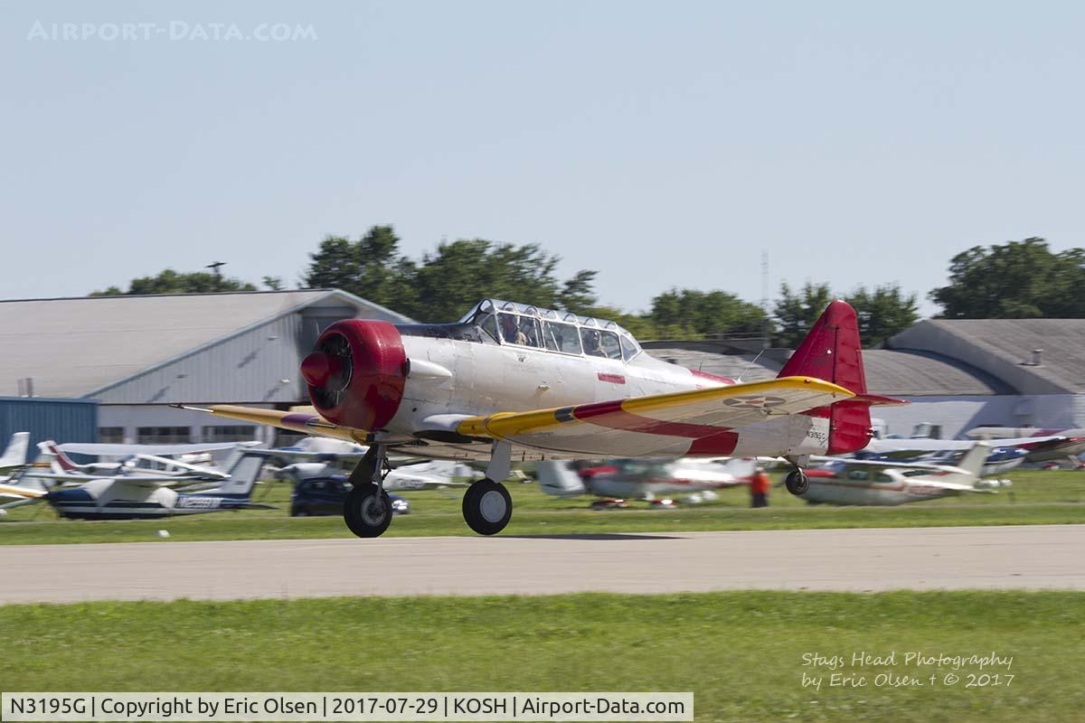 N3195G, North American SNJ-5 Texan Texan C/N 51697, Texan at Airventure.