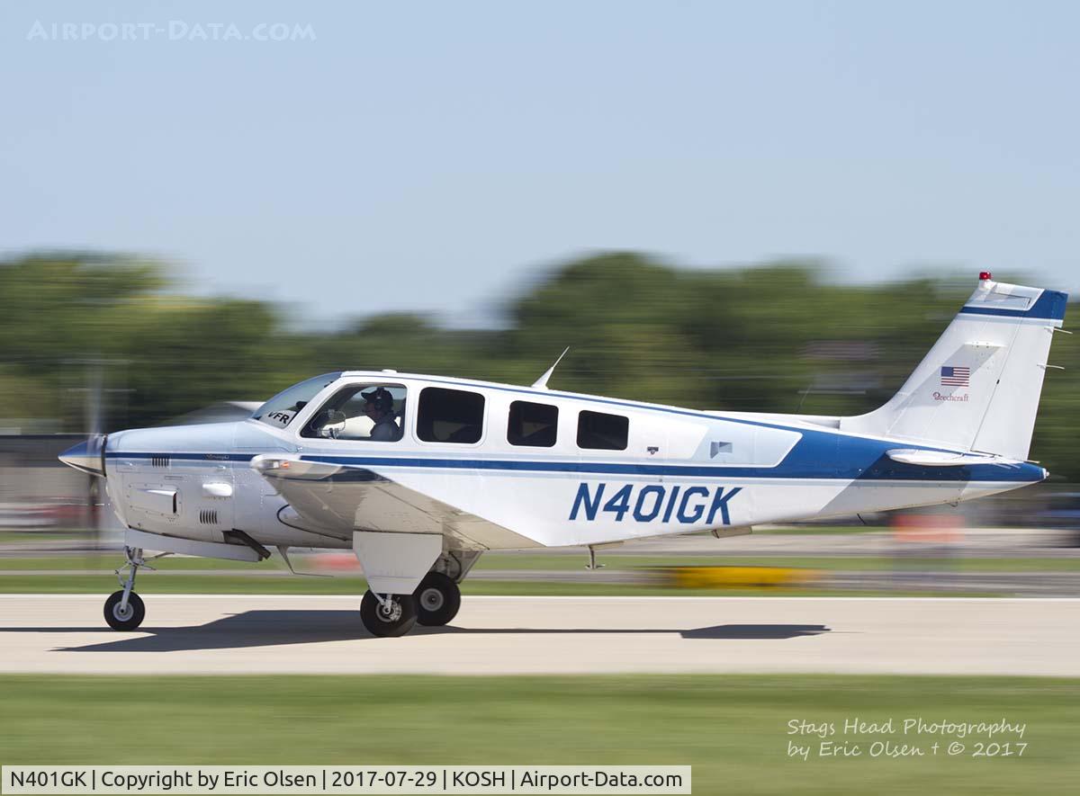N401GK, 1986 Beech B36TC Bonanza C/N EA-459, Beech B36 at Airventure.
