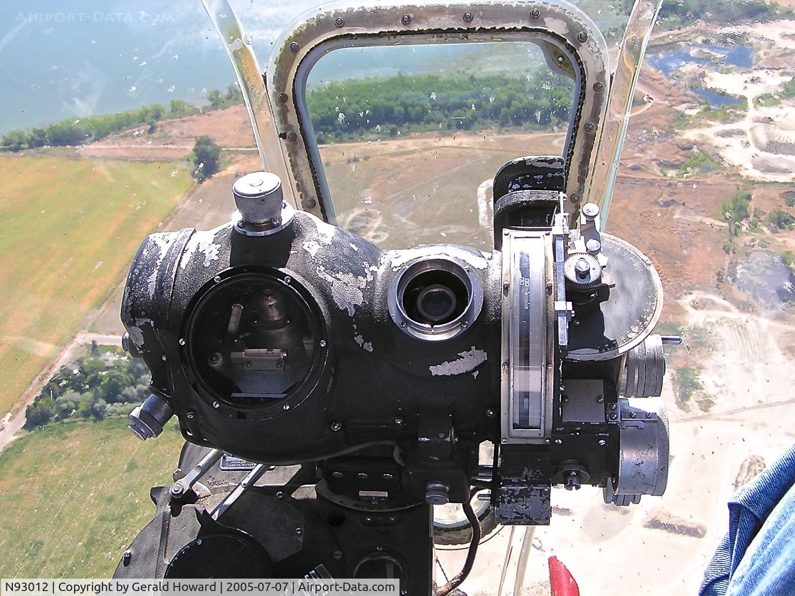N93012, 1944 Boeing B-17G-30-BO Flying Fortress C/N 32264, In the nose over the bomb sight.