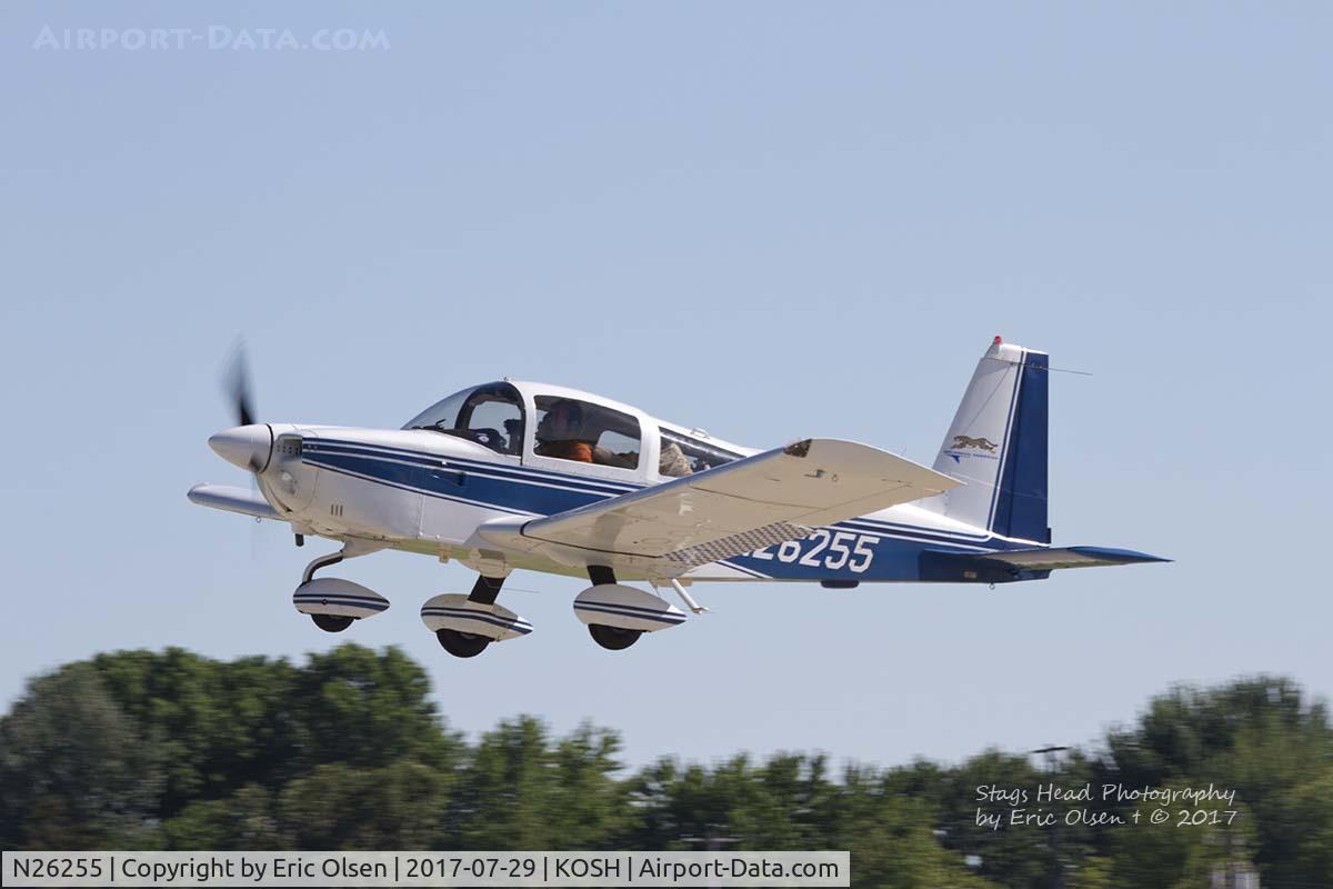 N26255, 1977 Grumman American AA-5A Cheetah C/N AA5A0485, Grumman AA-5A at Airventure.