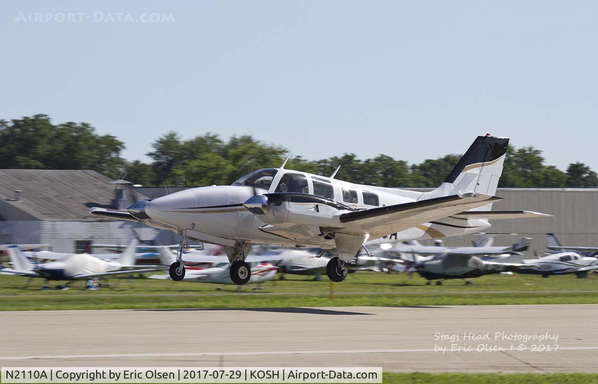 N2110A, 1977 Beech 58P Baron C/N TJ-129, Beech 58P at Airventure