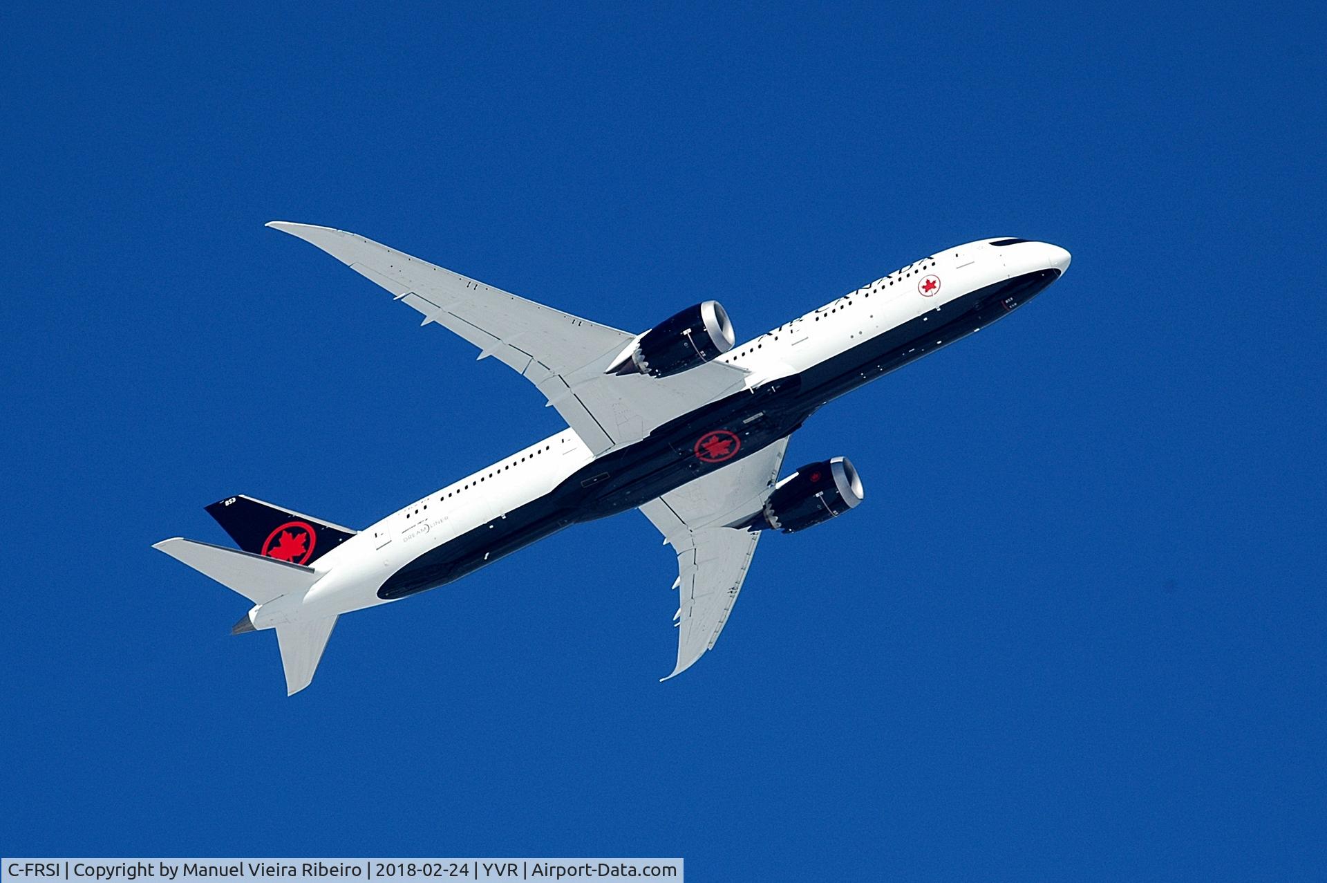 C-FRSI, 2017 Boeing 787-9 Dreamliner C/N 37176, Departure to Shanghai