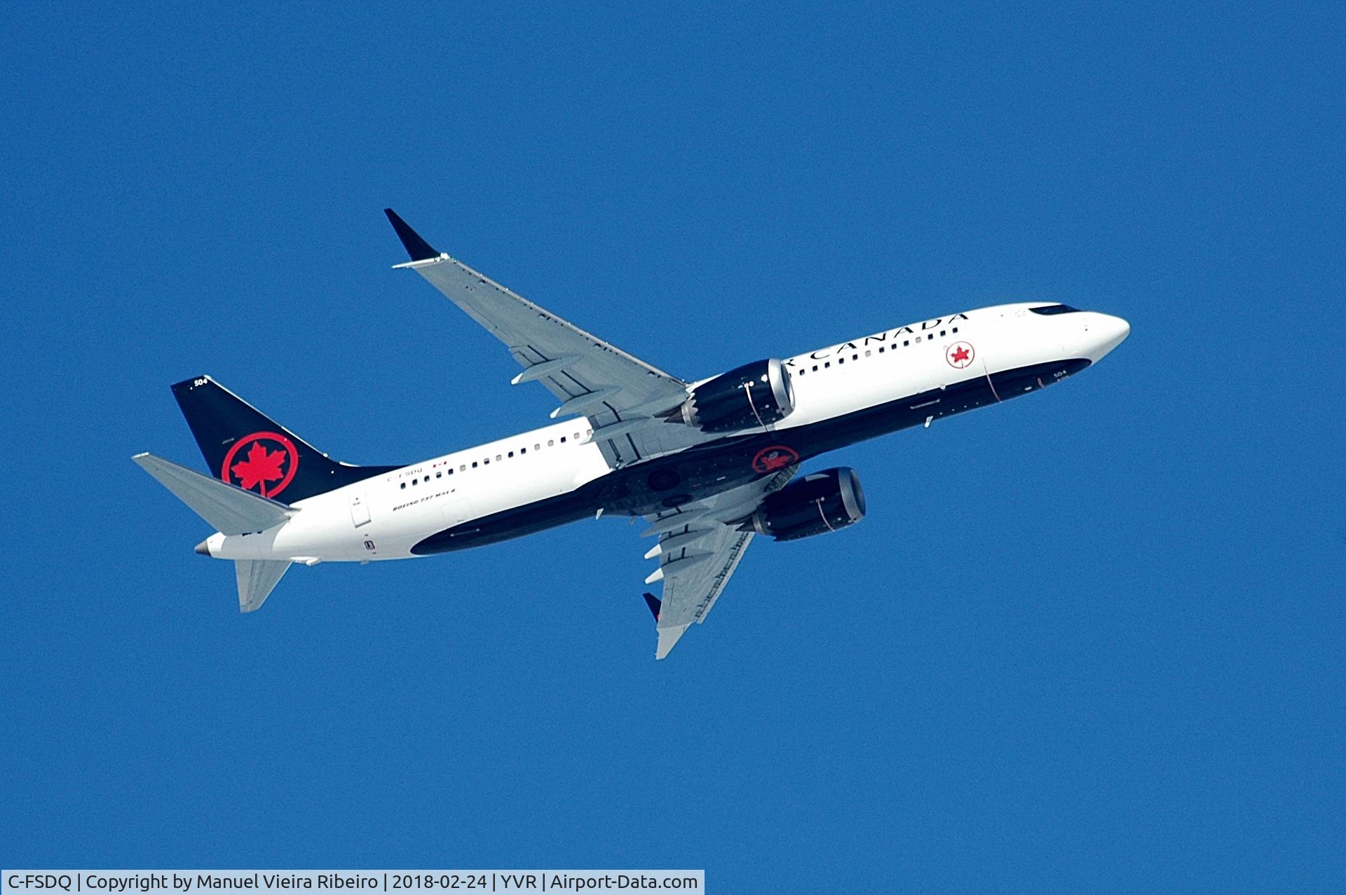 C-FSDQ, 2018 Boeing 737-8 MAX C/N 61209, AC114 to Toronto