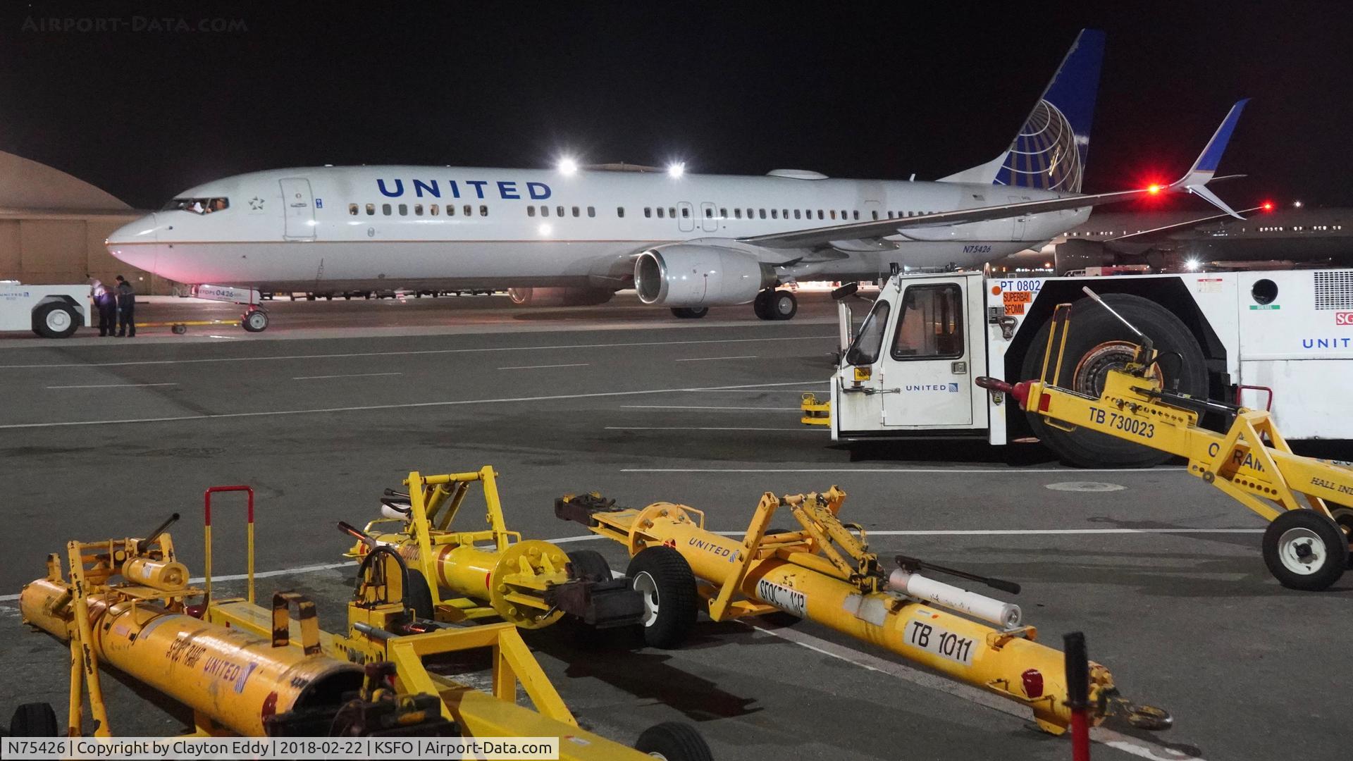 N75426, 2008 Boeing 737-924/ER C/N 31622, SFO 2018.
