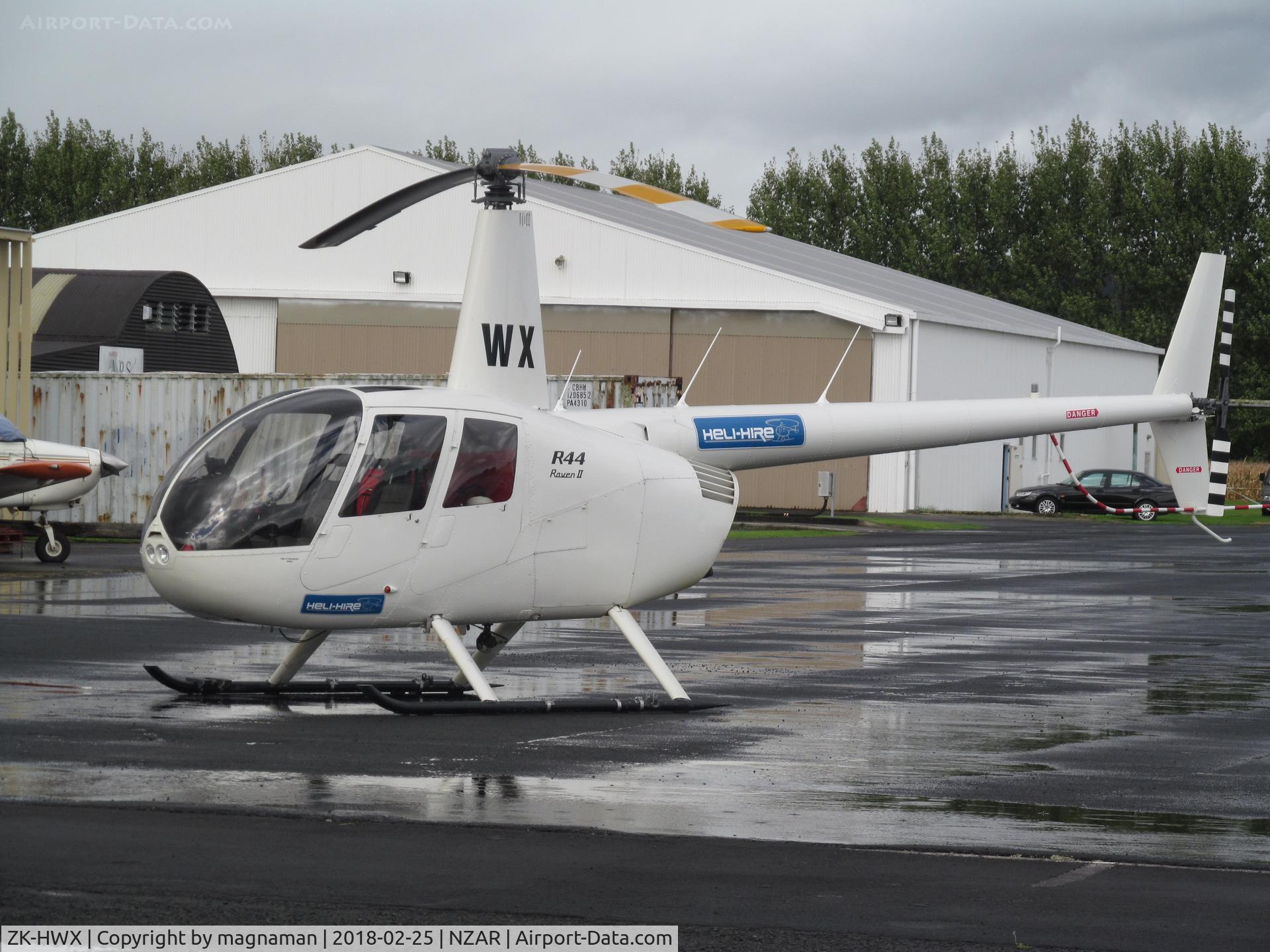 ZK-HWX, Robinson R44  Raven II C/N 13136, outside heliflite