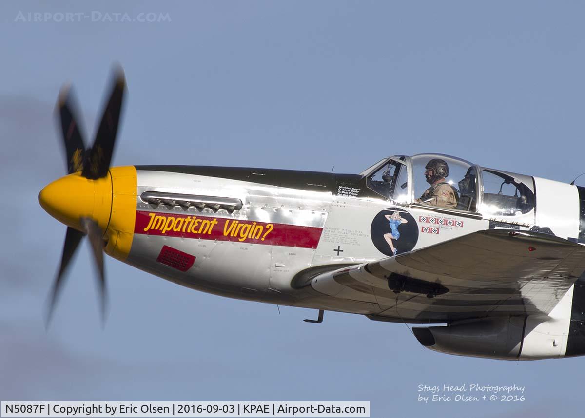 N5087F, 1943 North American P-51B Mustang C/N 104-25440, P-51B on a flyby during VAW.