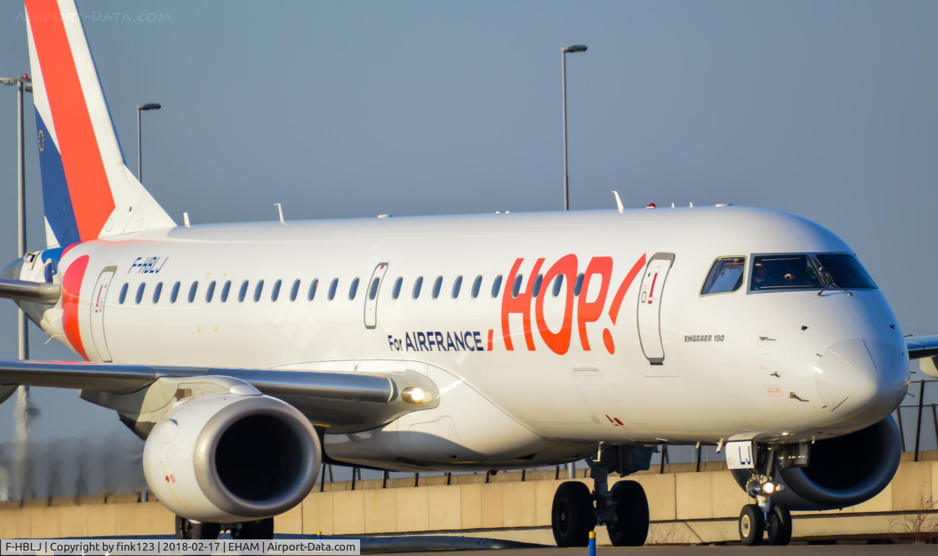 F-HBLJ, 2009 Embraer 190LR (ERJ-190-100LR) C/N 19000133, HOP