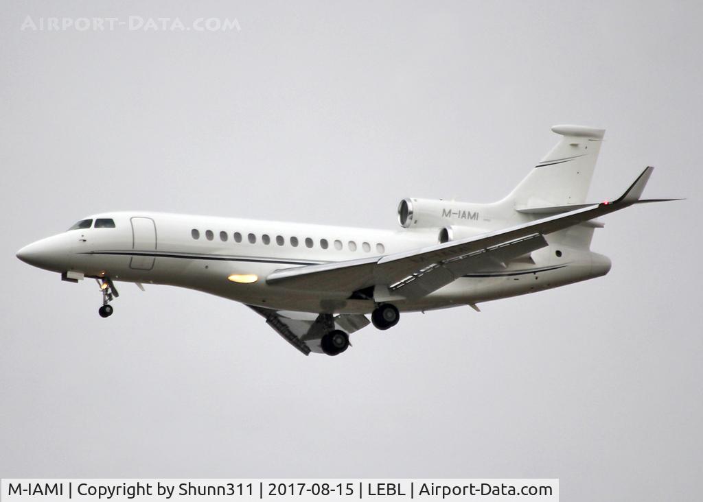 M-IAMI, 2014 Dassault Falcon 7X C/N 230, Landing rwy 07L