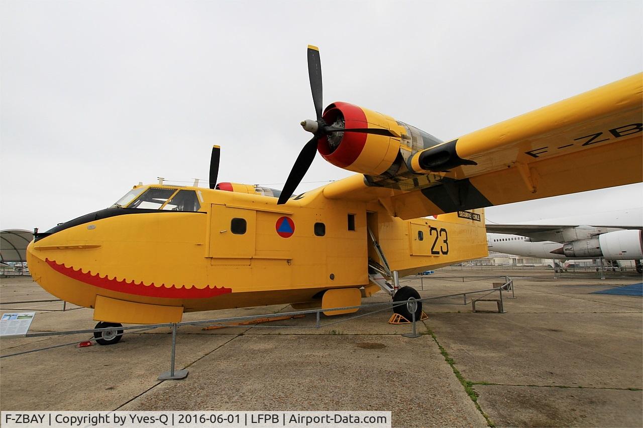 F-ZBAY, Canadair CL-215-I (CL-215-1A10) C/N 1023, Canadair CL-215-1A10, Air & Space Museum Paris-Le Bourget (LFPB)