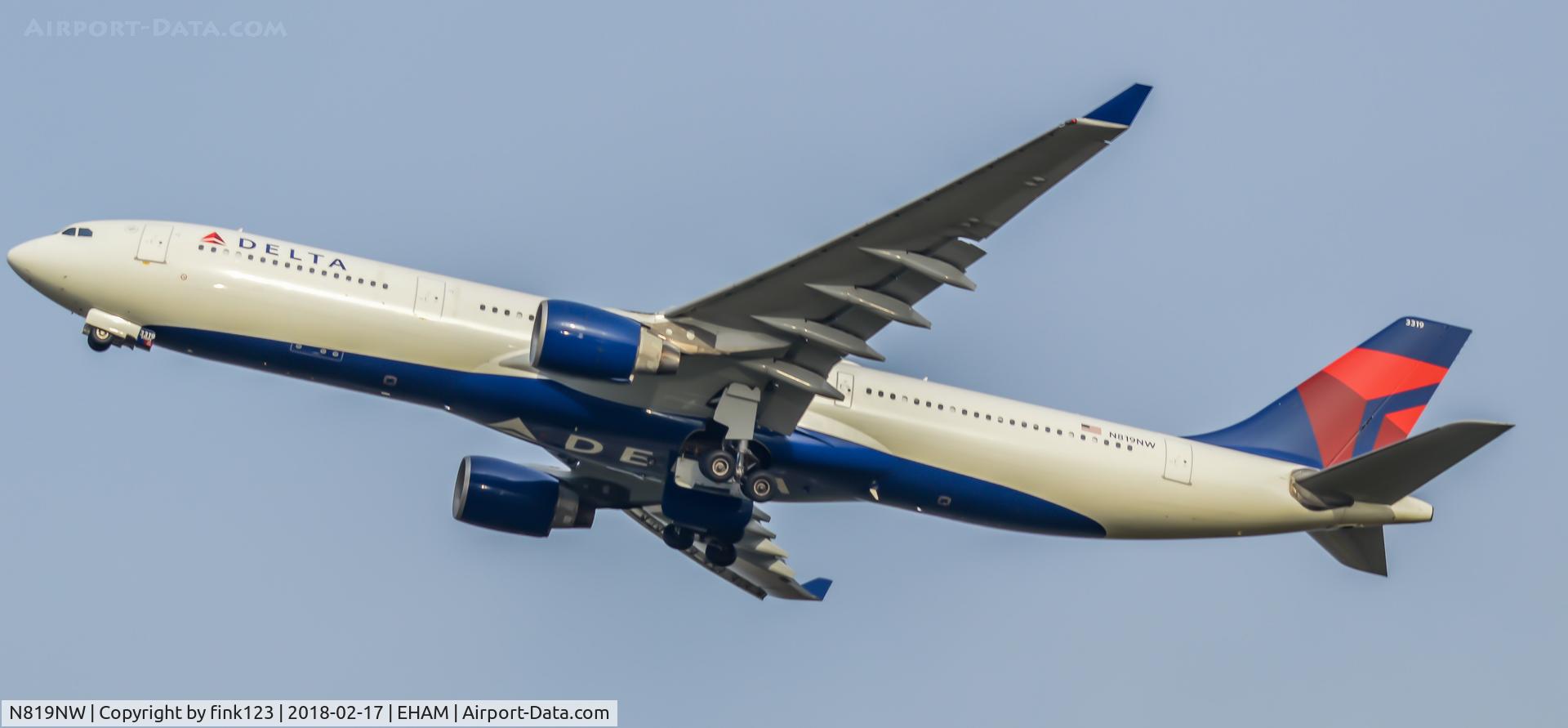 N819NW, 2007 Airbus A330-323 C/N 0858, Delta 330