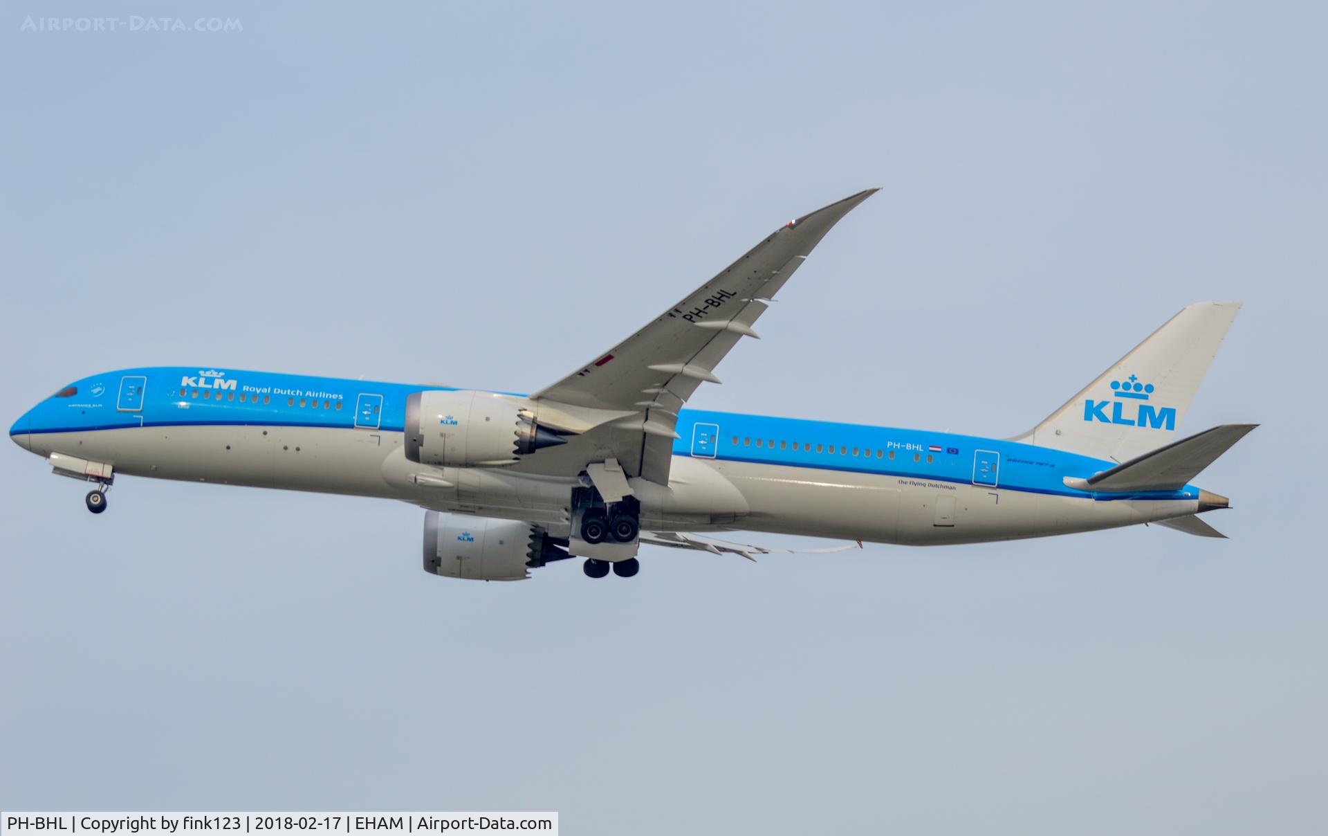 PH-BHL, 2017 Boeing 787-9 Dreamliner C/N 38775, KLM 787