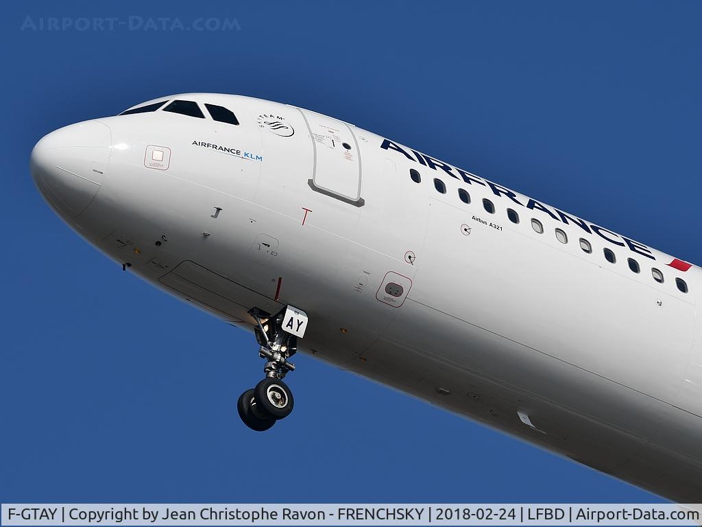 F-GTAY, 2010 Airbus A321-212 C/N 4251, landing runway 23