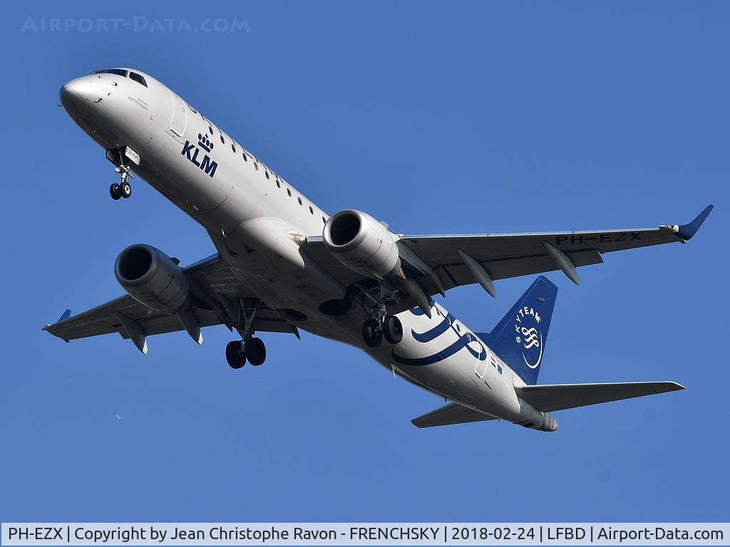 PH-EZX, 2012 Embraer 190LR (ERJ-190-100LR) C/N 19000545, KLM1315 (SkyTeam Livery)