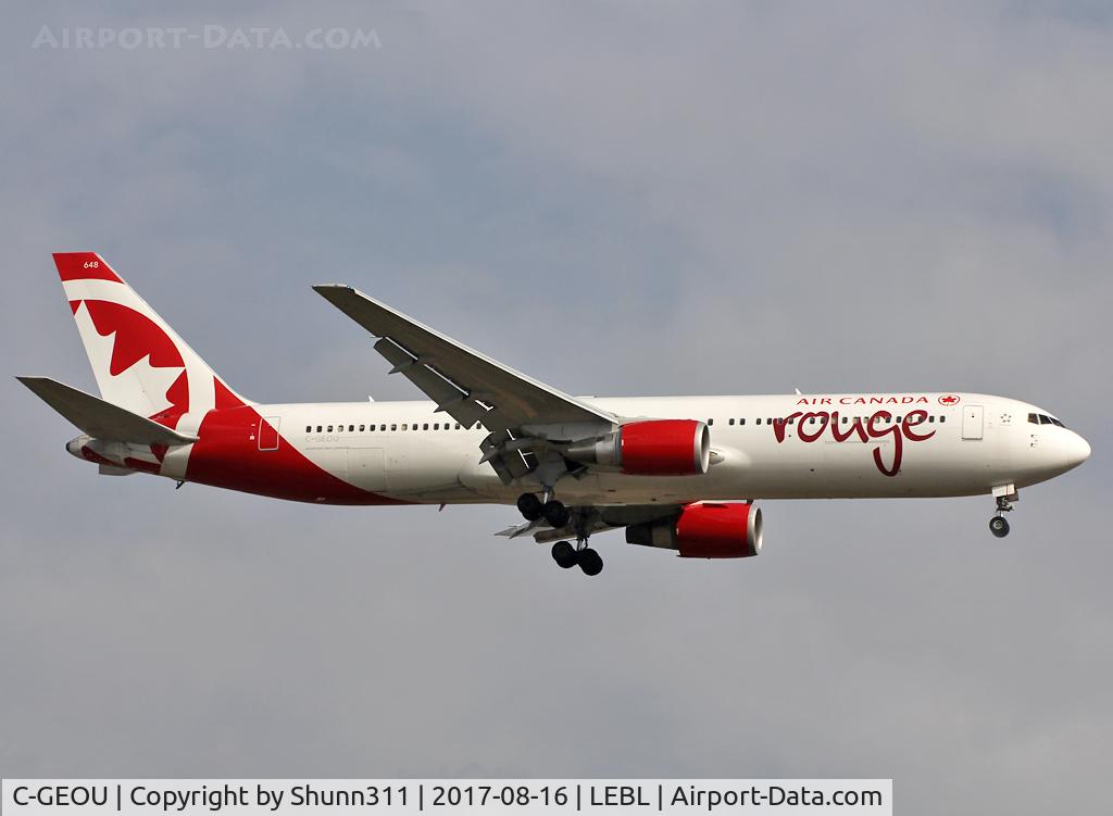 C-GEOU, 1999 Boeing 767-375 C/N 30108, Landing rwy 07L