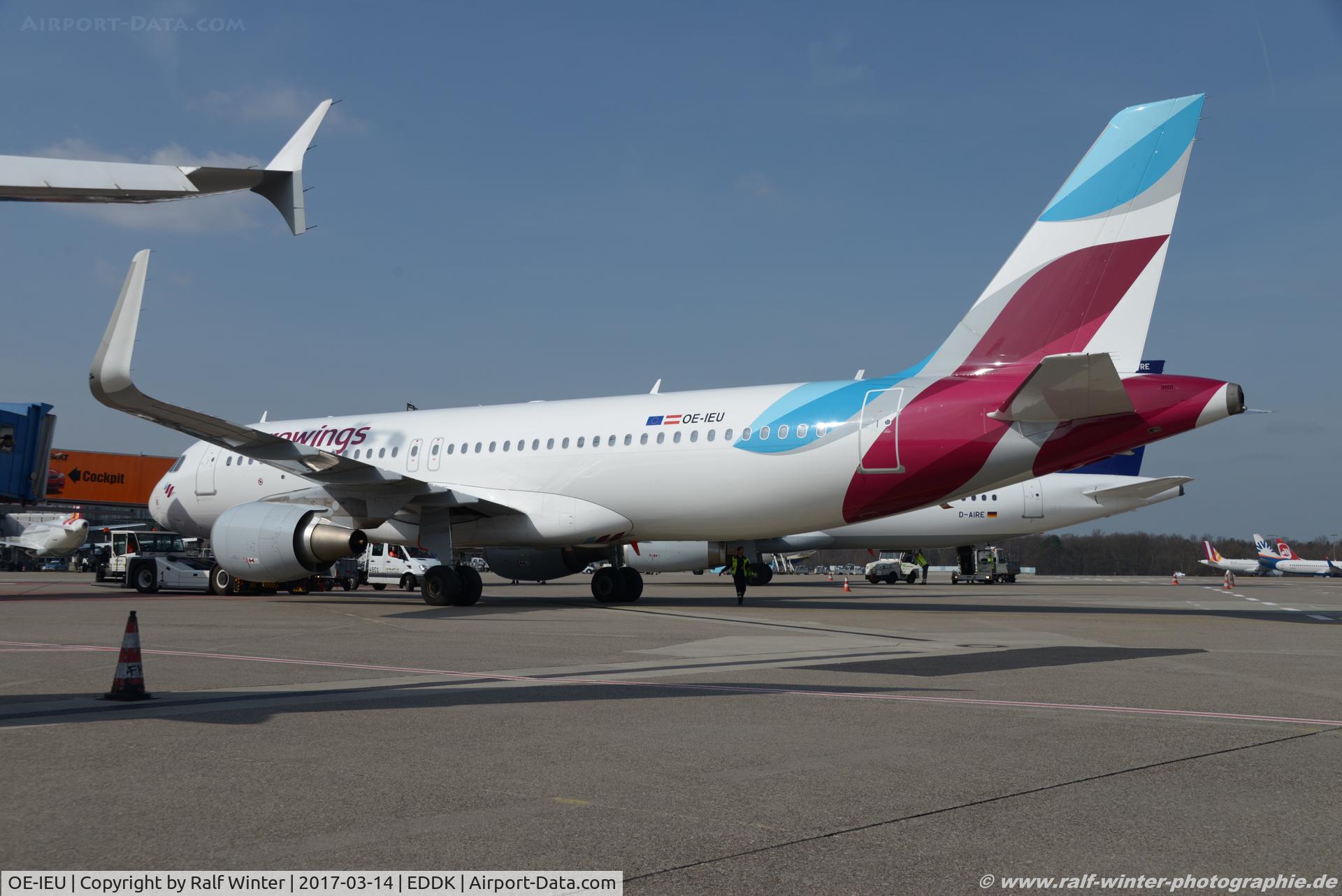 OE-IEU, 2016 Airbus A320-214 C/N 6953, Airbus A320-214(W) - EW EWG Eurowings Europe - 6953 - OE-IEU - 14.03.2017 - CGN