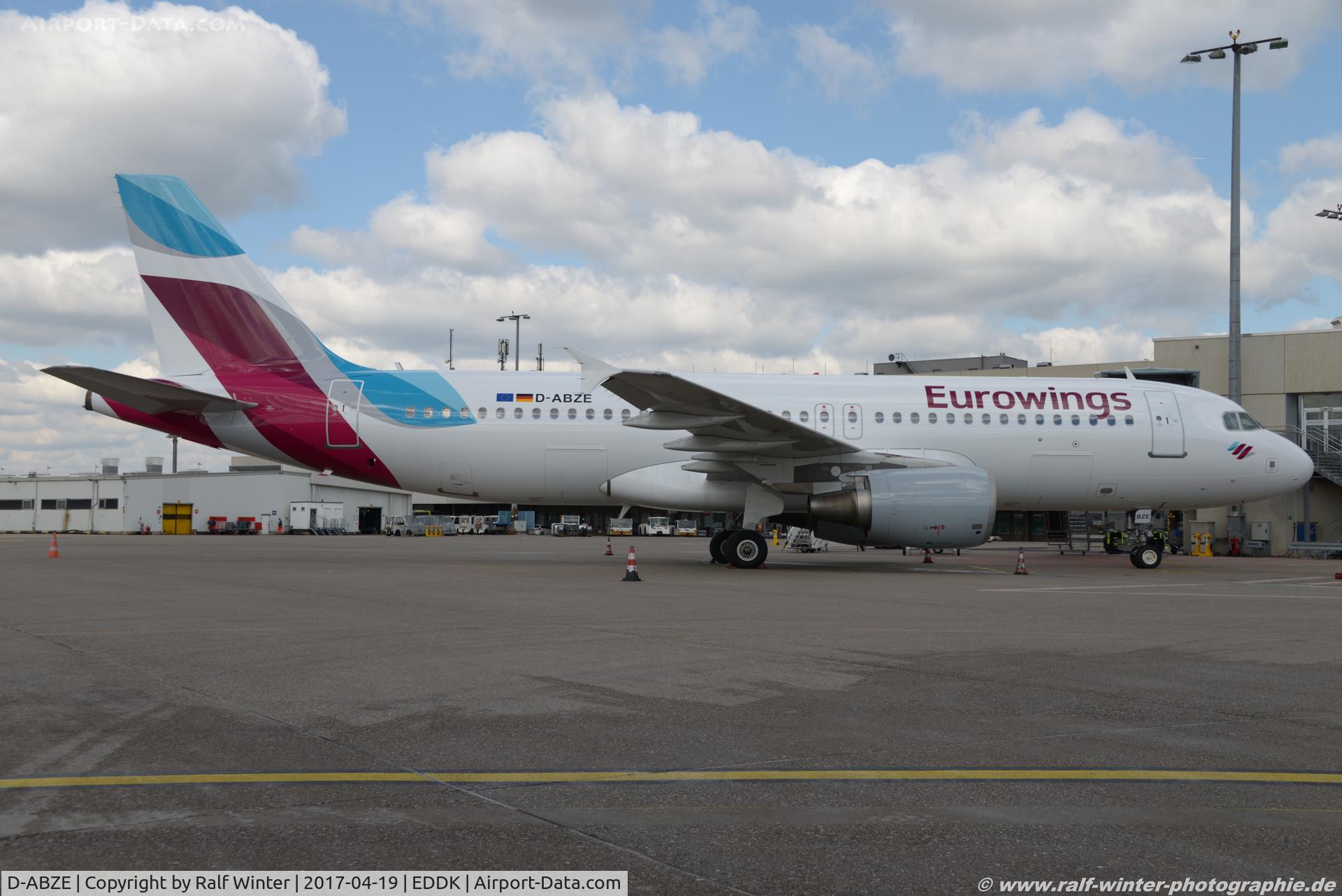 D-ABZE, 2008 Airbus A320-216 C/N 3464, Airbus A320-216 - EW EWG Eurowings ex Air Berlin - 3464 - D-ABZE - 19.04.2017 - CGN