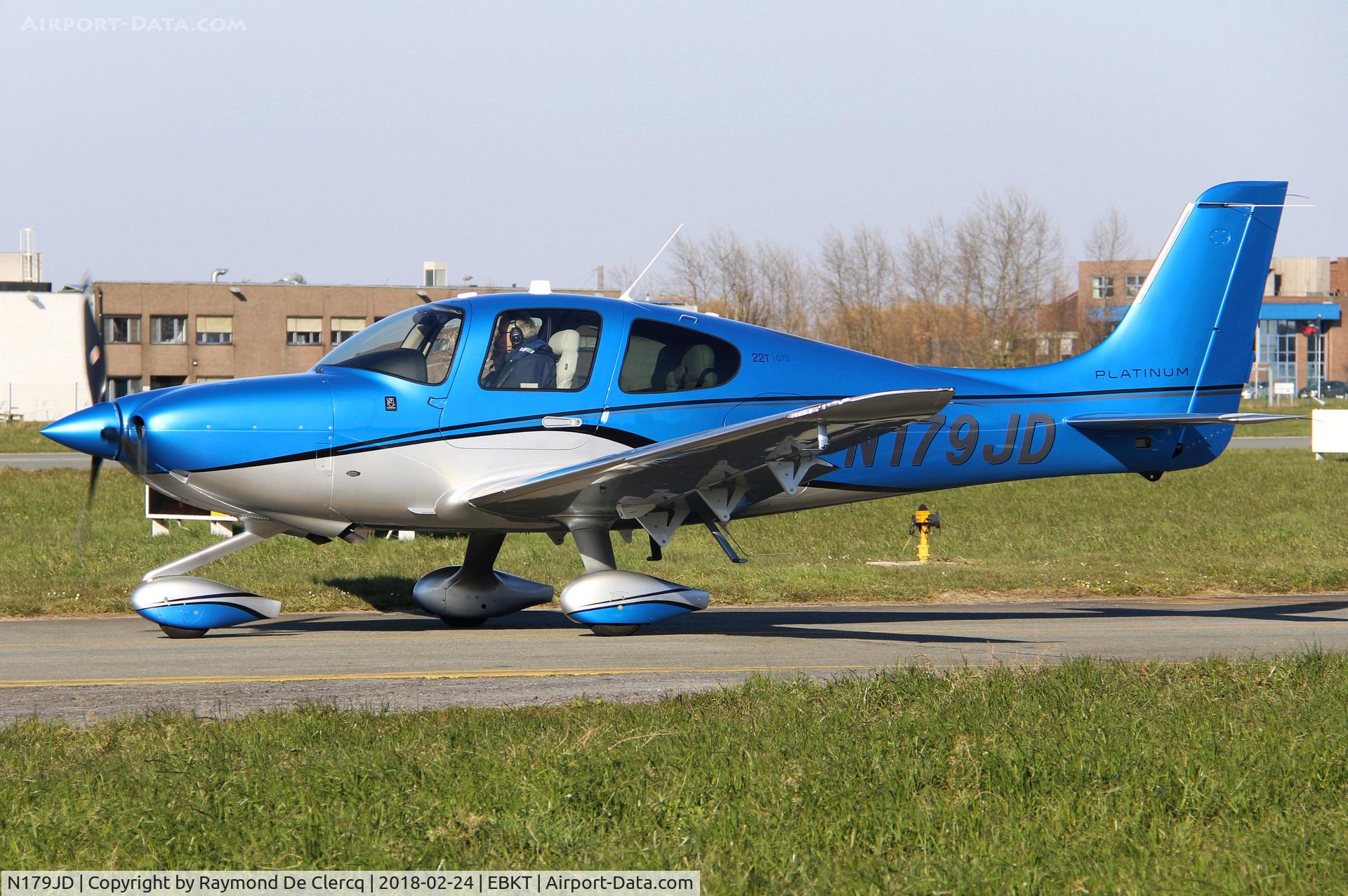 N179JD, 2017 Cirrus SR-22T GTS Platinum C/N 1527, Visitor at Wevelgem.