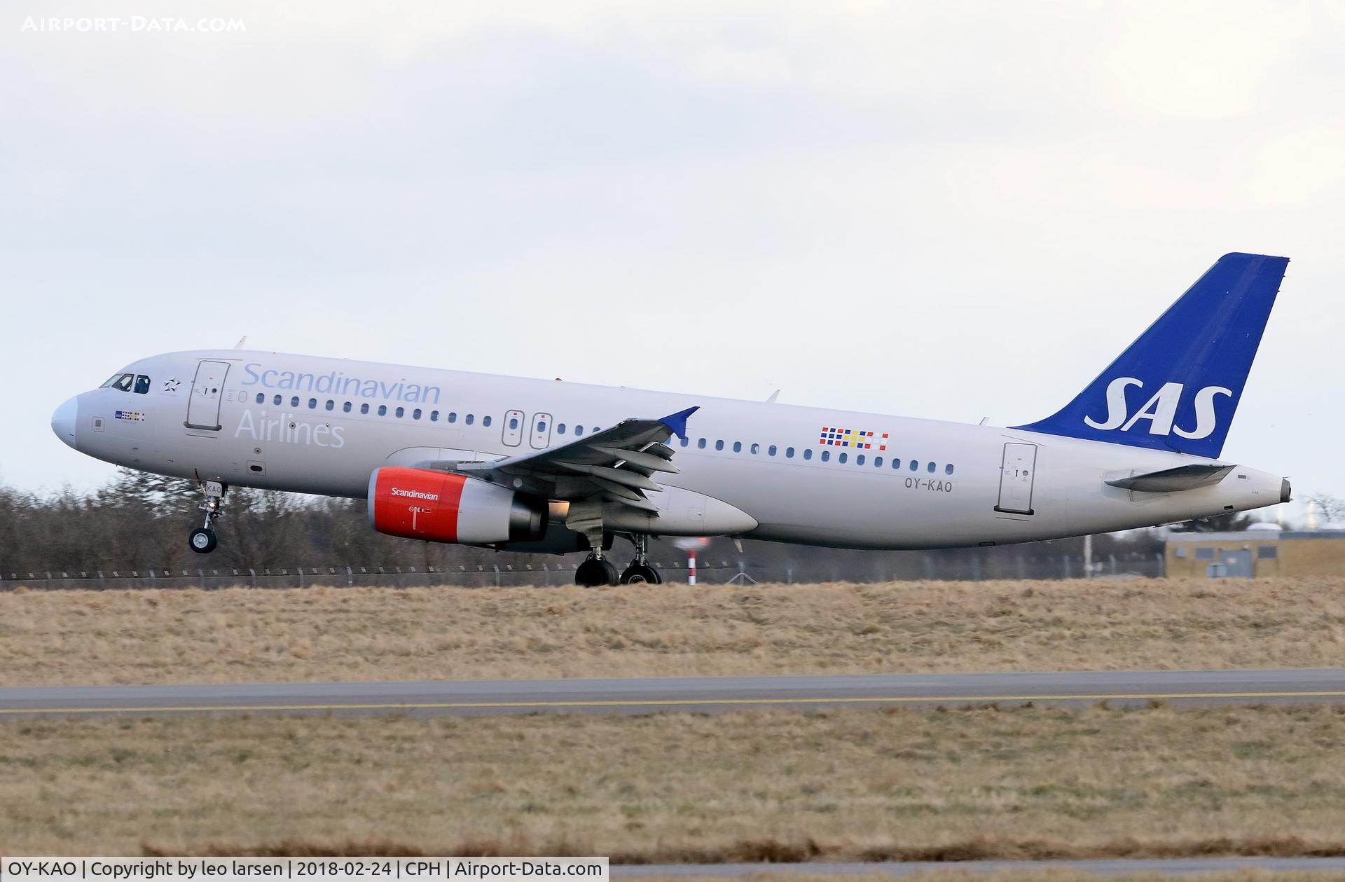 OY-KAO, 2006 Airbus A320-232 C/N 2990, Copenhagen 24.2.2018 L/D 04L