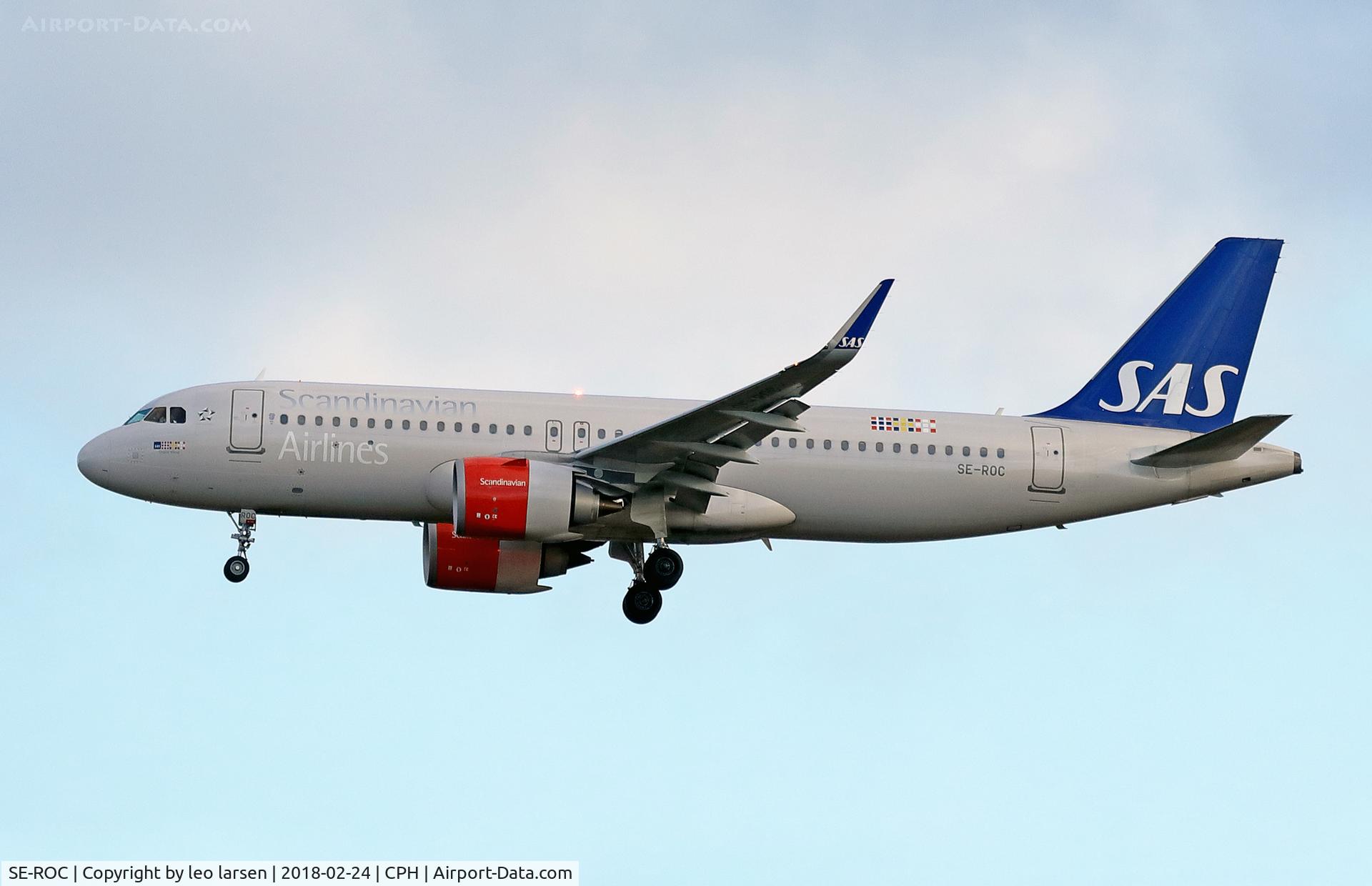 SE-ROC, 2017 Airbus A320-251N C/N 7723, Copenhagen 24.2.2018 app to R-04R