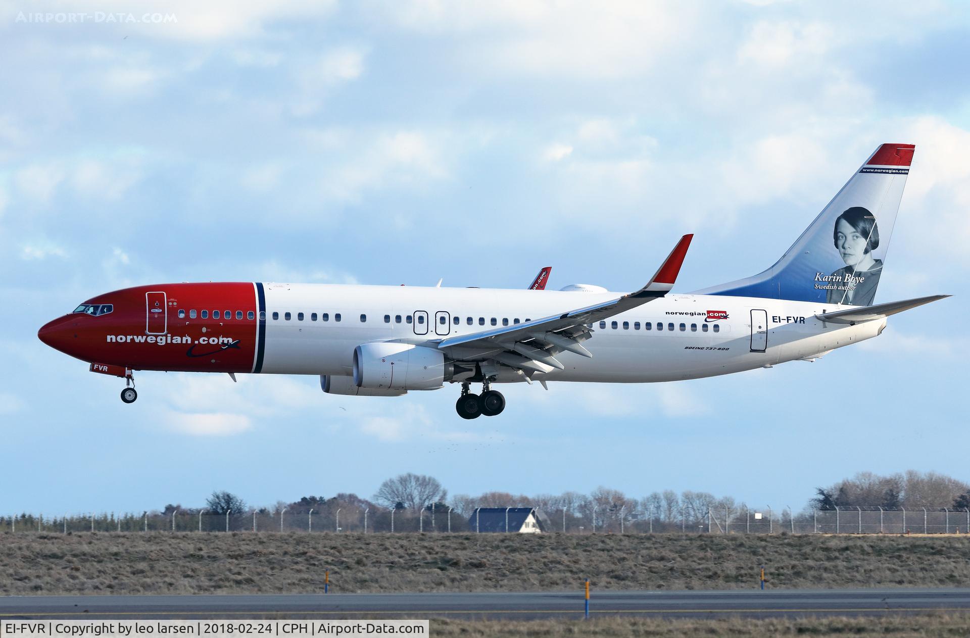 EI-FVR, 2017 Boeing 737-8JP C/N 42279, Copenhagen 24.2.2018 L/D R-04L