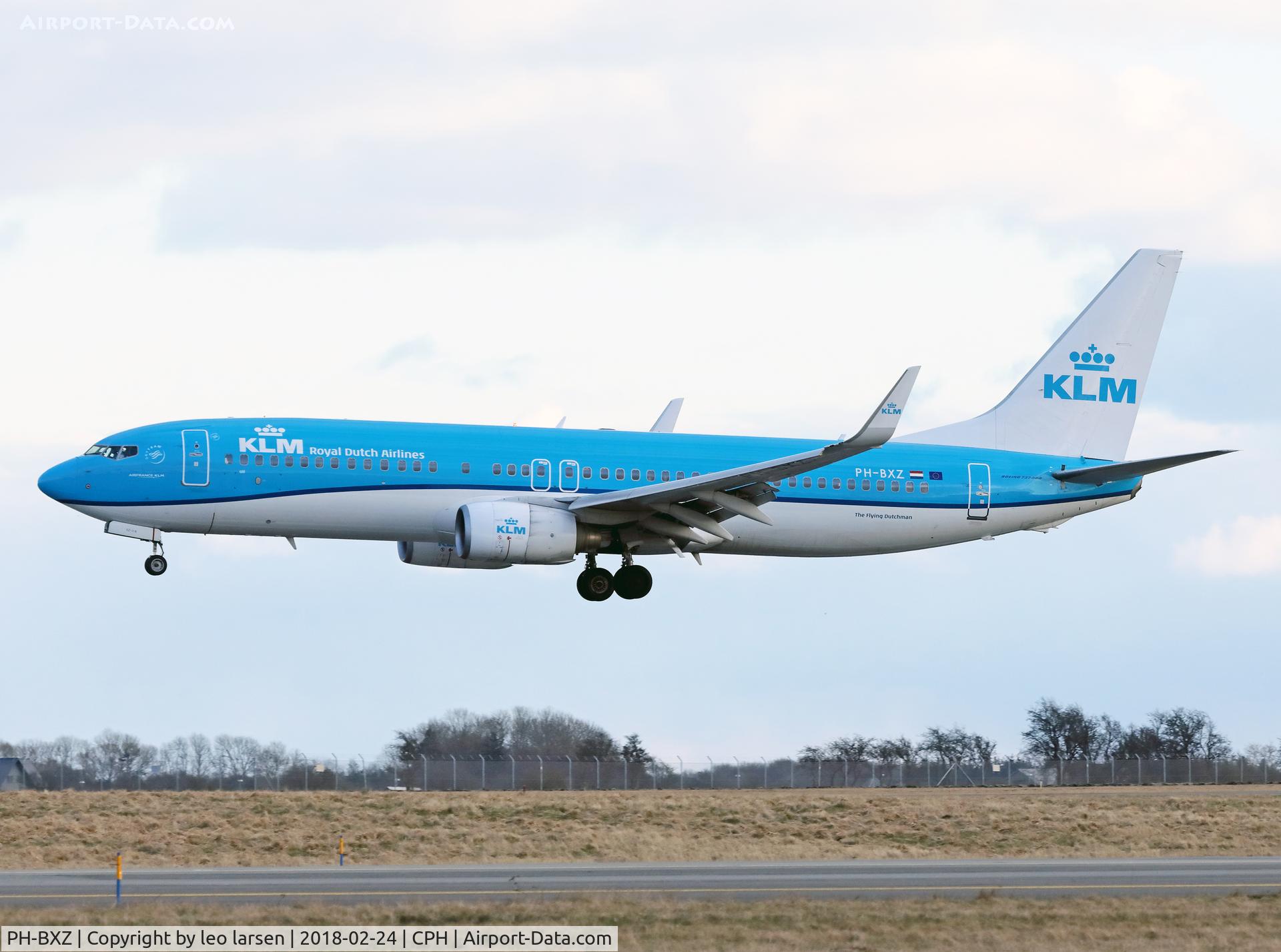 PH-BXZ, 2008 Boeing 737-8K2 C/N 30368, Copenhagen 24.2.2018 L/D R-04L