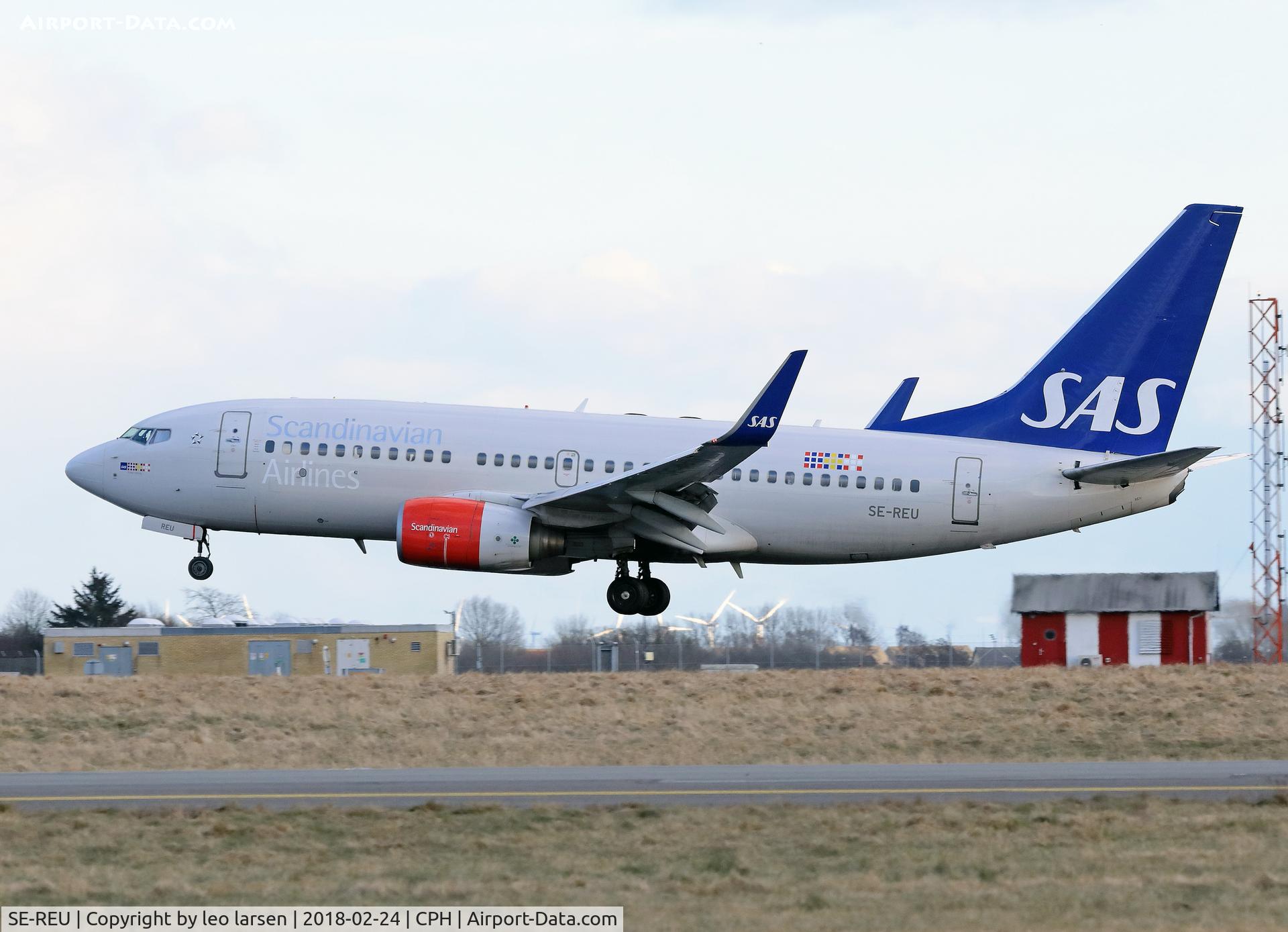 SE-REU, 2002 Boeing 737-76N C/N 33005, Copenhagen 24.2.2018 L/D R-04L