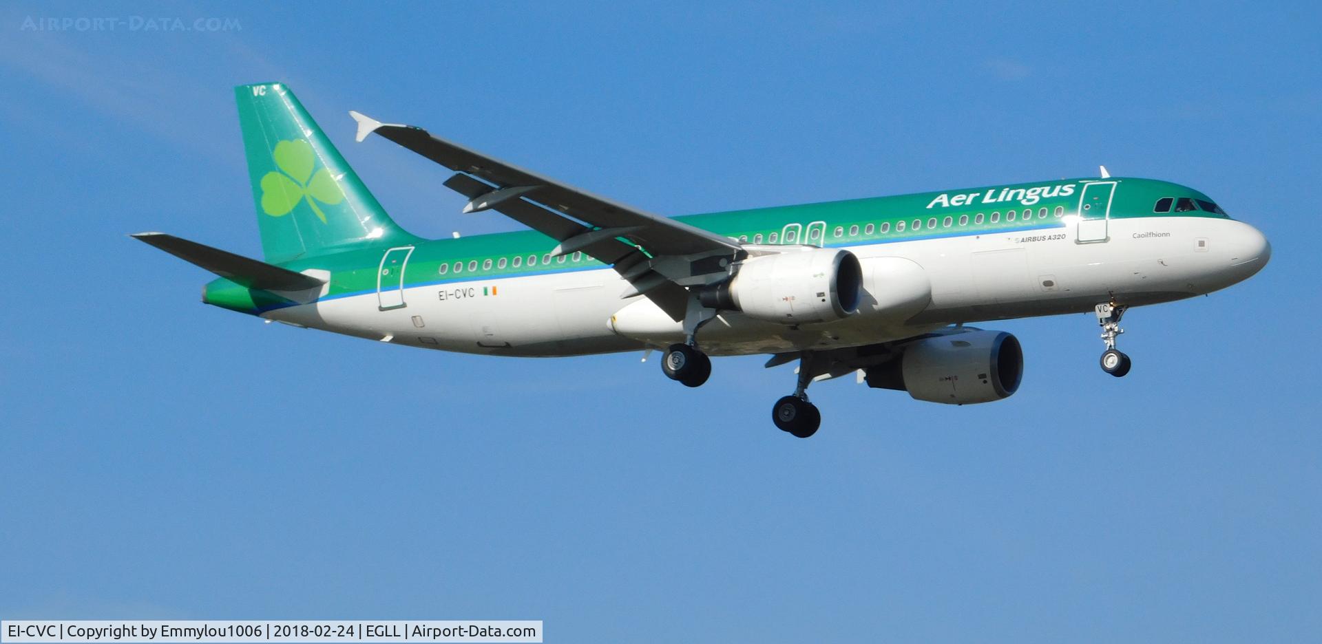 EI-CVC, 2001 Airbus A320-214 C/N 1443, FROM TERMINAL 5