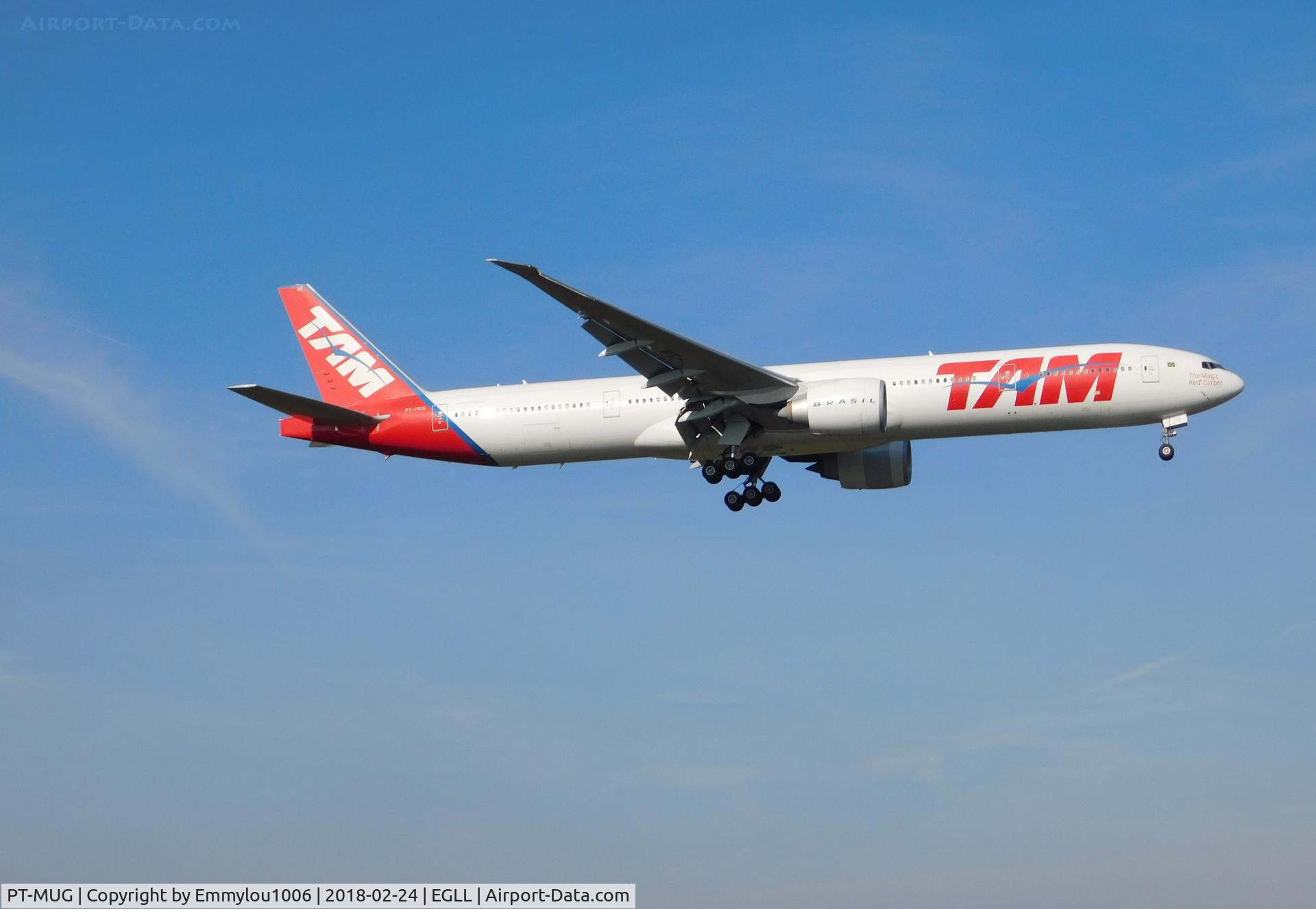 PT-MUG, 2012 Boeing 777-32W/ER C/N 38888, FROM TERMINAL 5