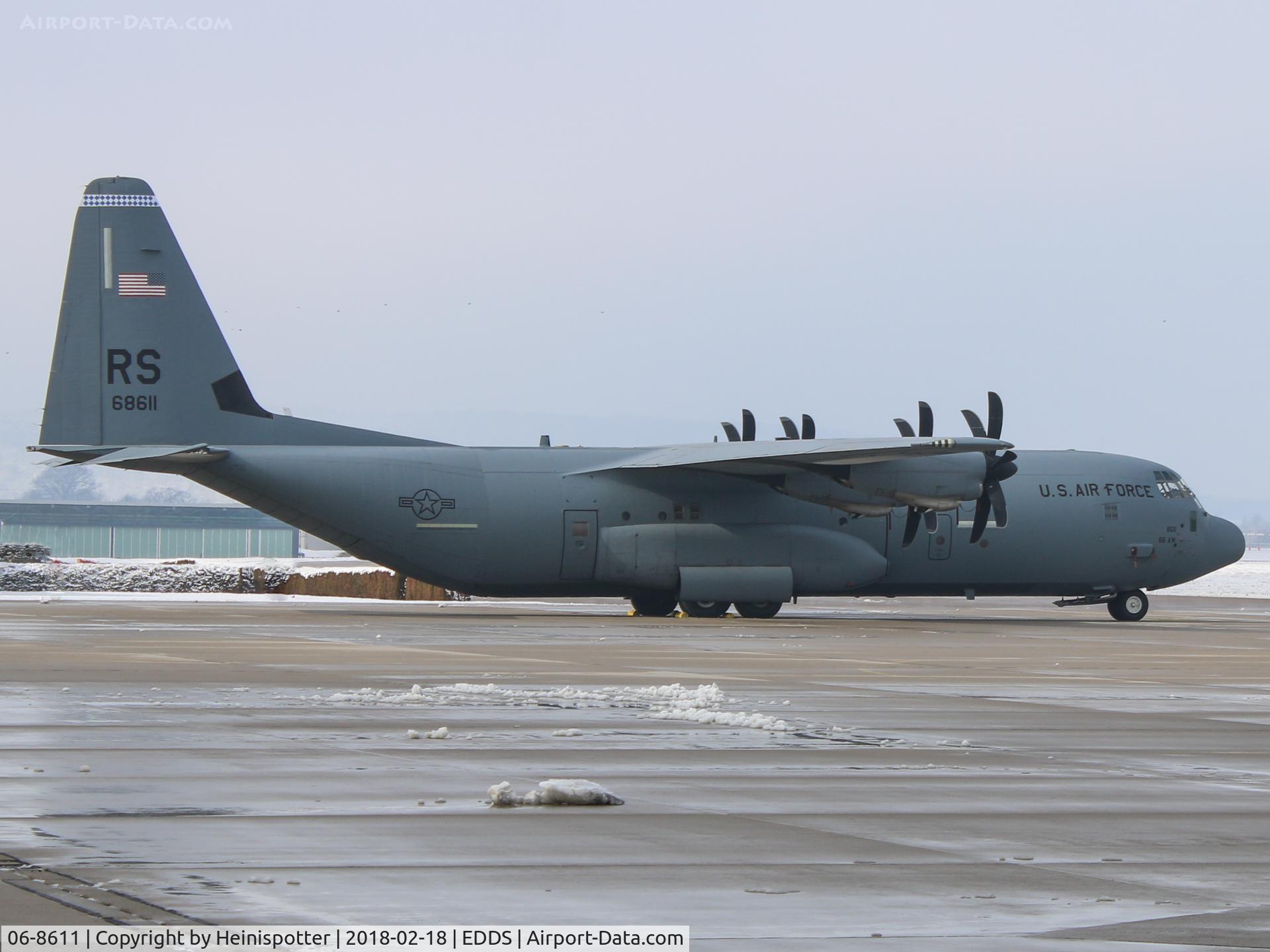 06-8611, 2006 Lockheed Martin C-130J-30 Super Hercules C/N 382-5619, 06-8611 at Stuttgart Airport.