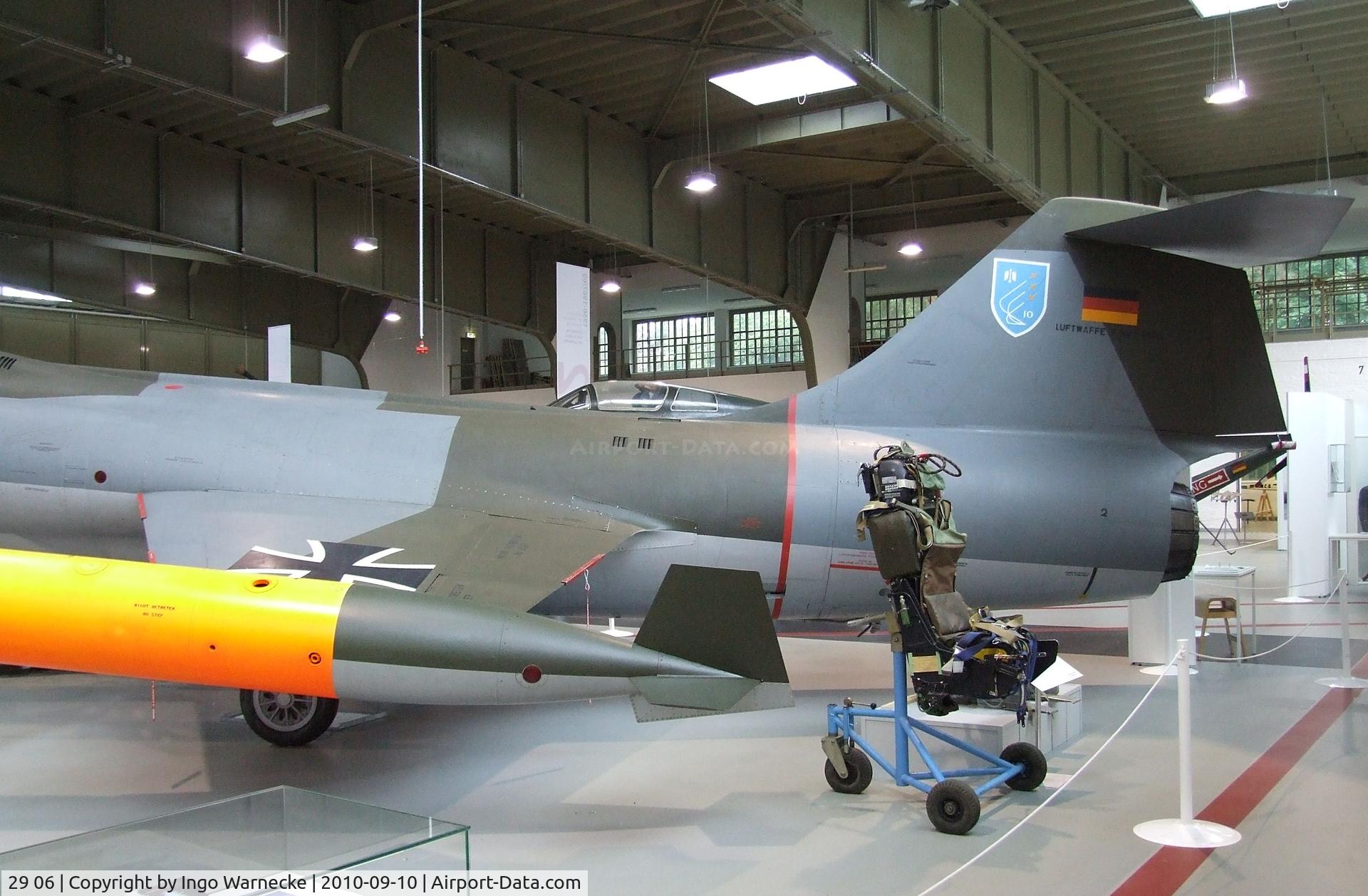 29 06, Lockheed F-104F Starfighter C/N 5055, Lockheed F-104F Starfighter at the Luftwaffenmuseum, Berlin-Gatow