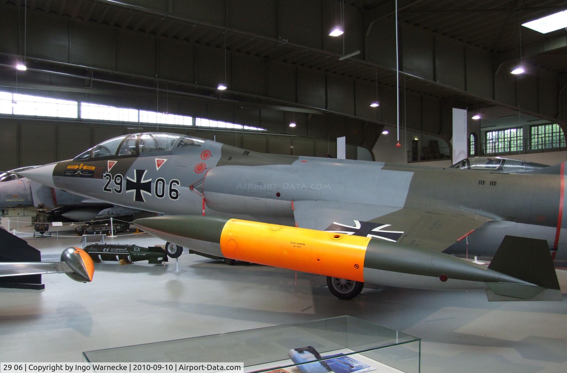 29 06, Lockheed F-104F Starfighter C/N 5055, Lockheed F-104F Starfighter at the Luftwaffenmuseum, Berlin-Gatow