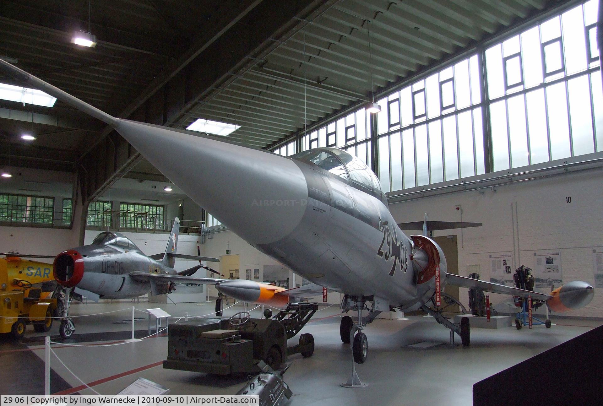 29 06, Lockheed F-104F Starfighter C/N 5055, Lockheed F-104F Starfighter at the Luftwaffenmuseum, Berlin-Gatow