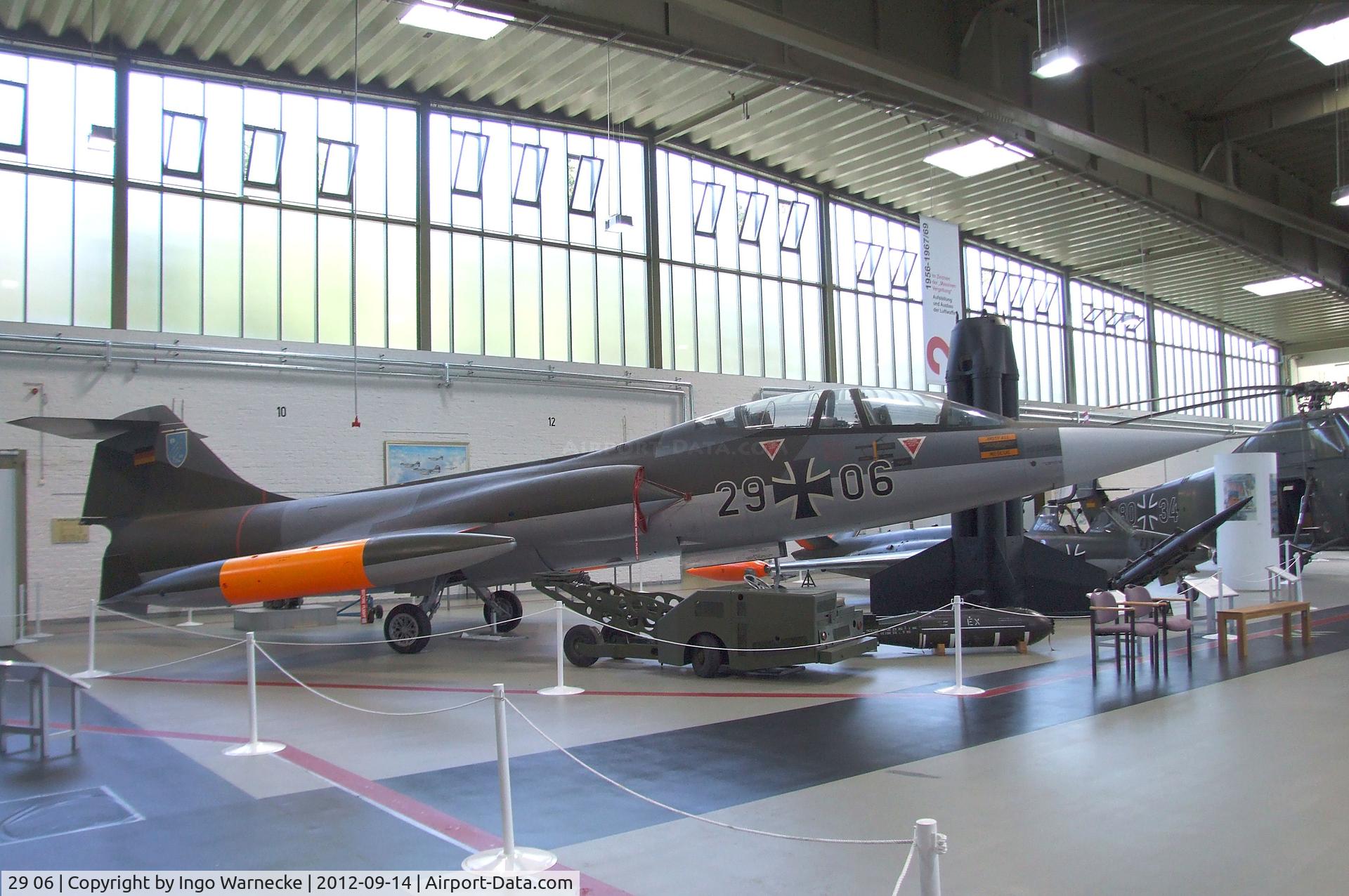 29 06, Lockheed F-104F Starfighter C/N 5055, Lockheed F-104F Starfighter at the Luftwaffenmuseum, Berlin-Gatow