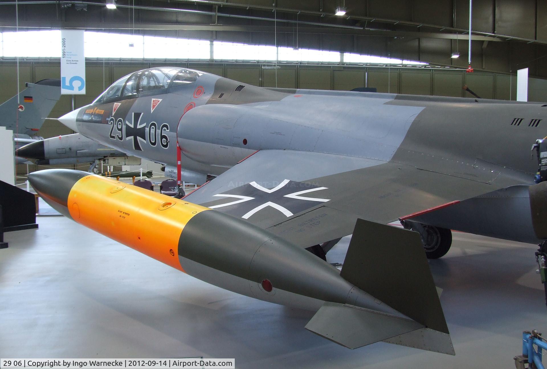 29 06, Lockheed F-104F Starfighter C/N 5055, Lockheed F-104F Starfighter at the Luftwaffenmuseum, Berlin-Gatow