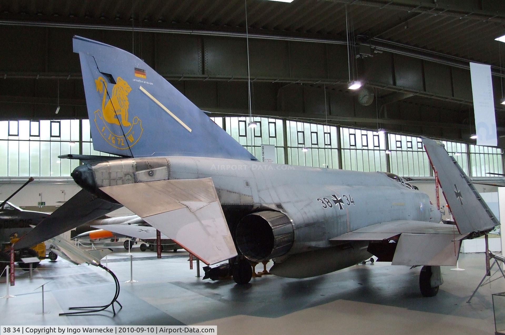 38 34, 1972 McDonnell Douglas F-4F Phantom II C/N 4705, McDonnell Douglas F-4F Phantom II at the Luftwaffenmuseum, Berlin-Gatow