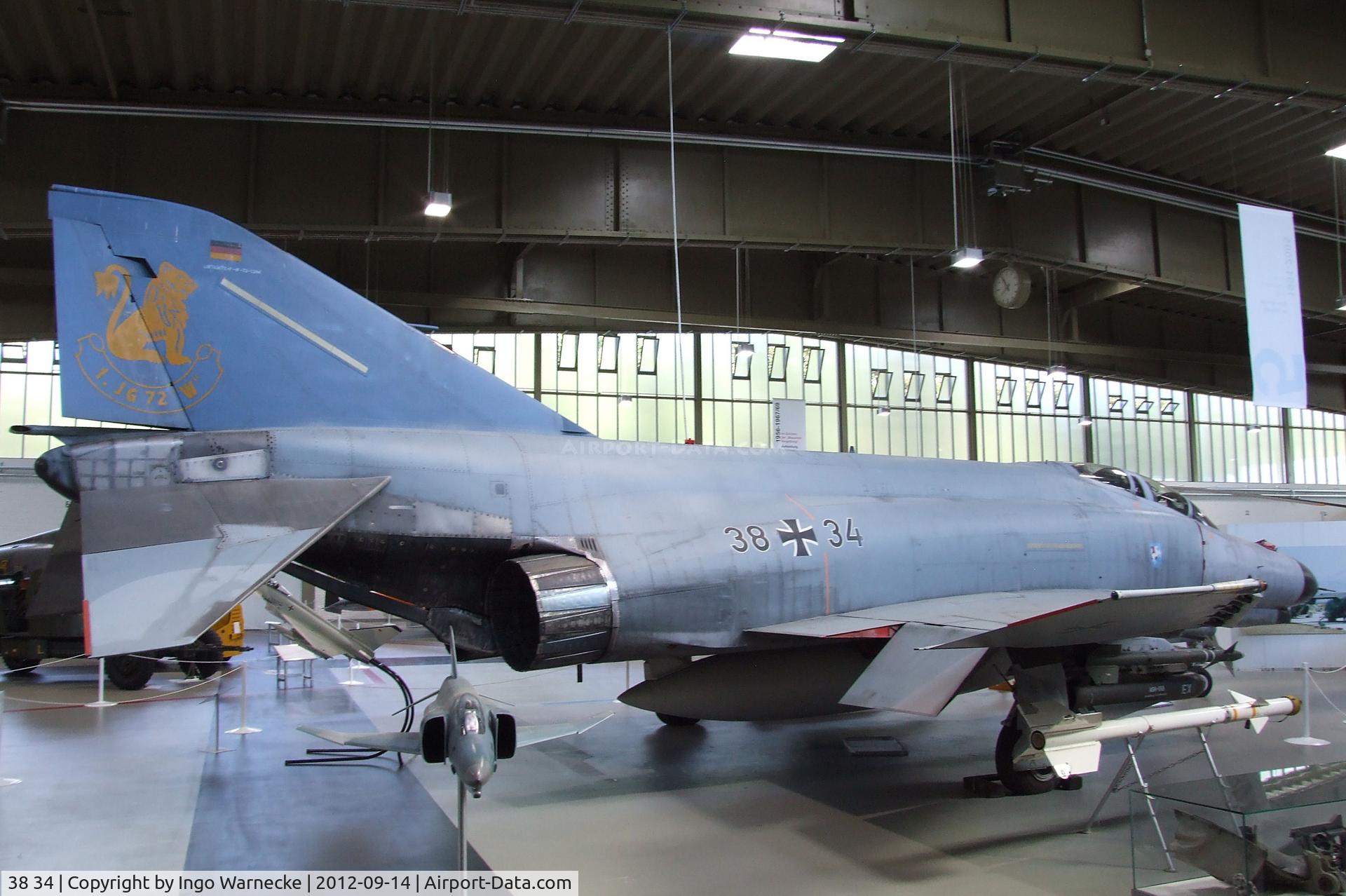 38 34, 1972 McDonnell Douglas F-4F Phantom II C/N 4705, McDonnell Douglas F-4F Phantom II at the Luftwaffenmuseum, Berlin-Gatow