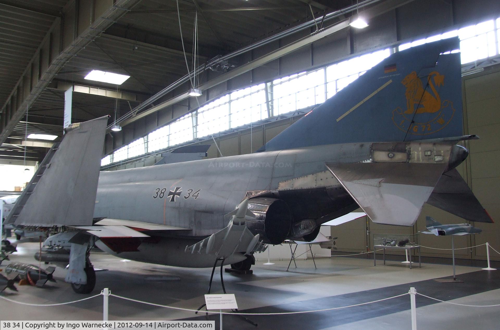 38 34, 1972 McDonnell Douglas F-4F Phantom II C/N 4705, McDonnell Douglas F-4F Phantom II at the Luftwaffenmuseum, Berlin-Gatow