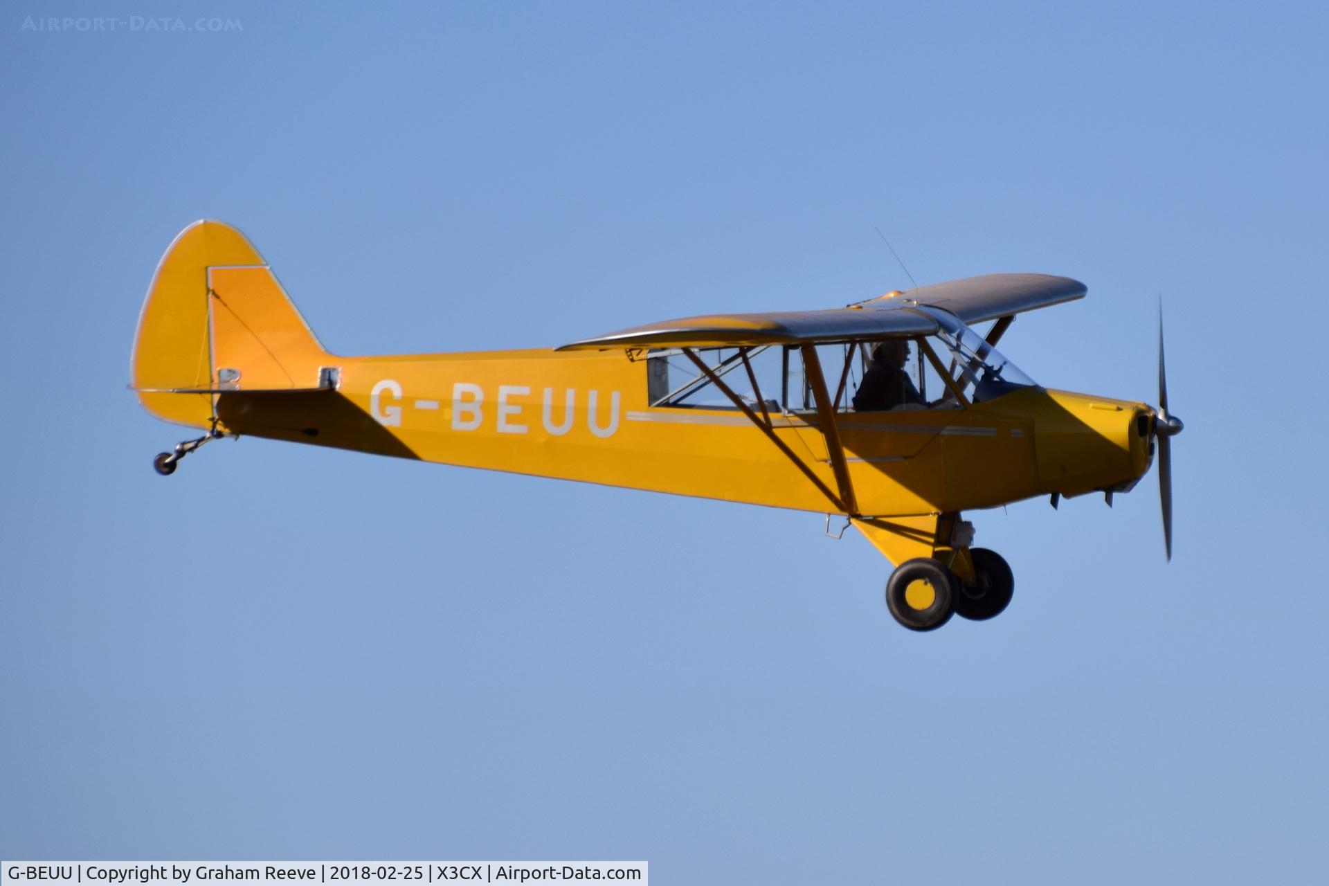 G-BEUU, 1951 Piper L-18C Super Cub (PA-18-95) C/N 18-1551, Landing at Northrepps.