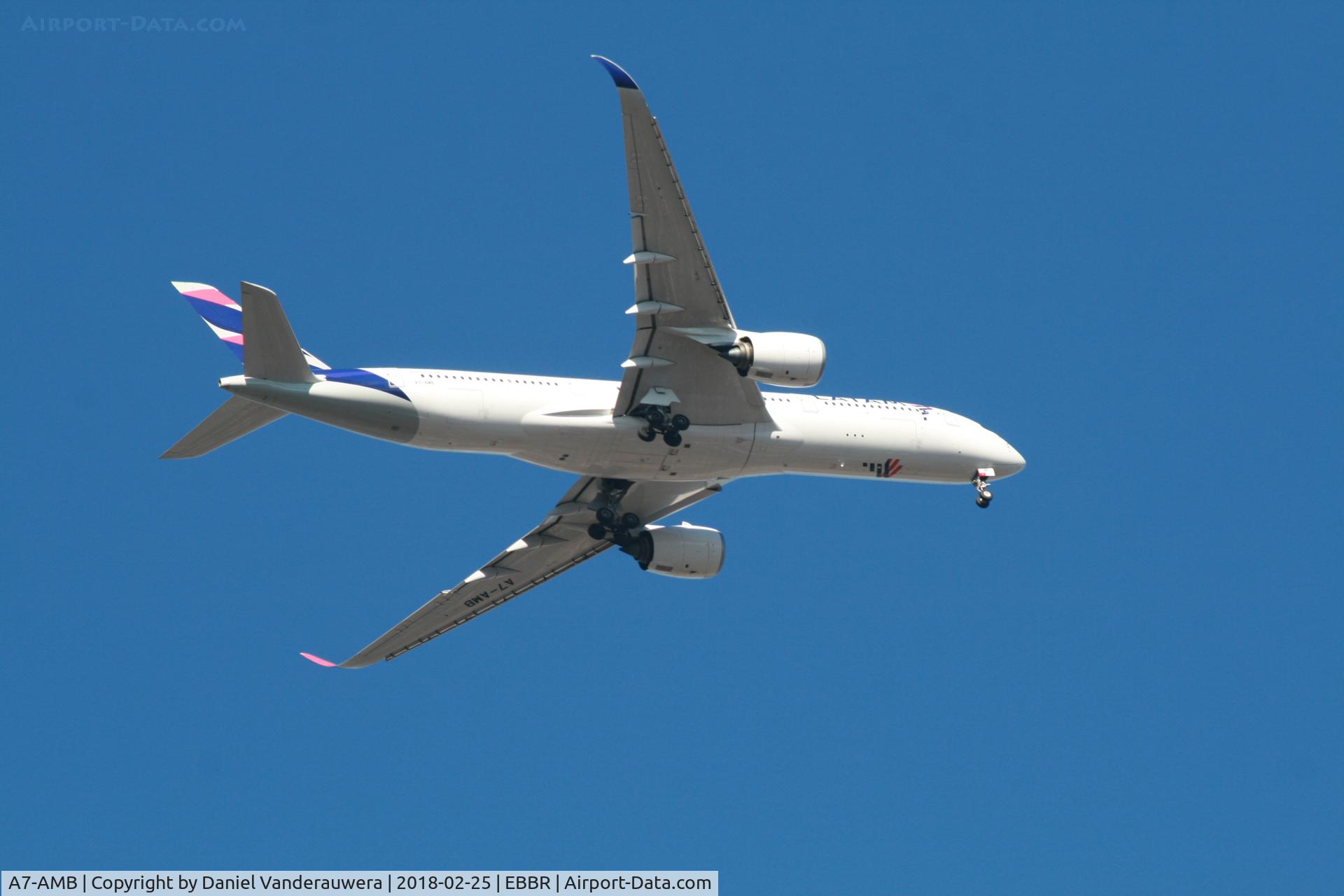 A7-AMB, 2016 Airbus A350-941 C/N 064, Arrival of flight QR193 to EBBR