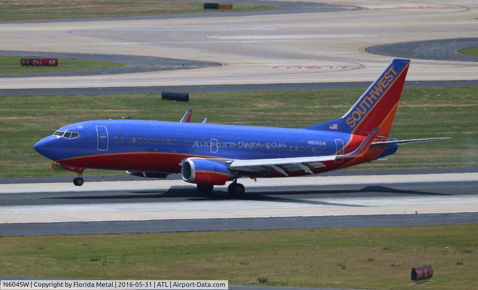N604SW, 1995 Boeing 737-3H4 C/N 27955, Southwest