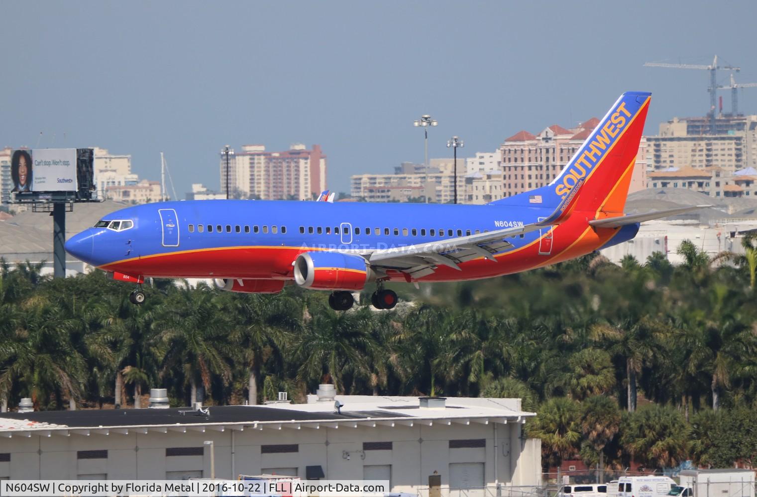 N604SW, 1995 Boeing 737-3H4 C/N 27955, Southwest