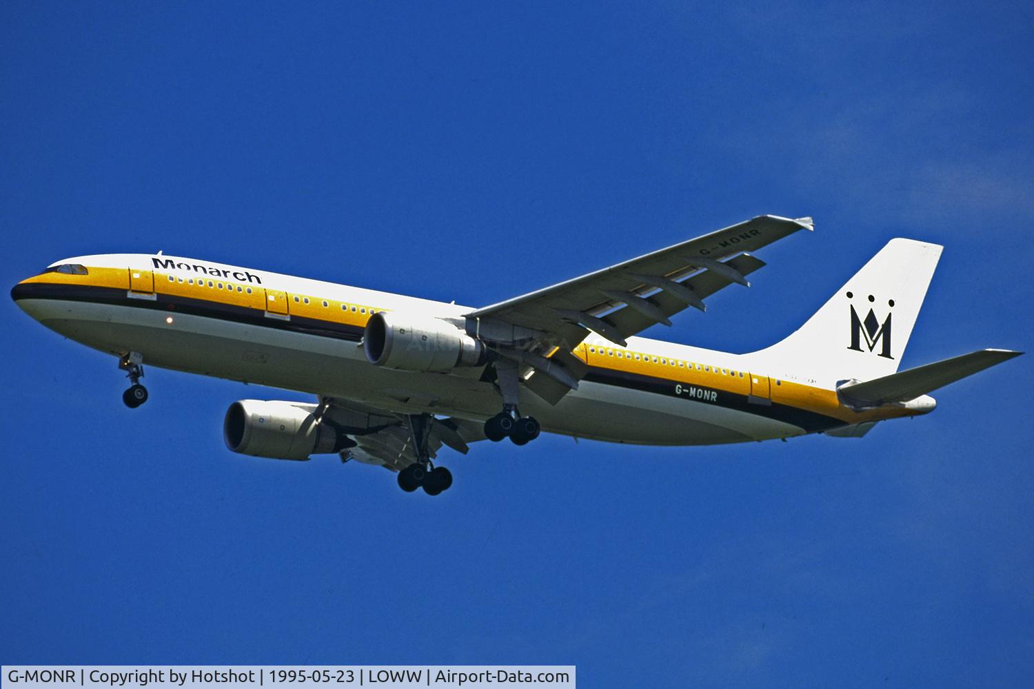 G-MONR, 1989 Airbus A300B4-605R C/N 540, Approaching Vienna