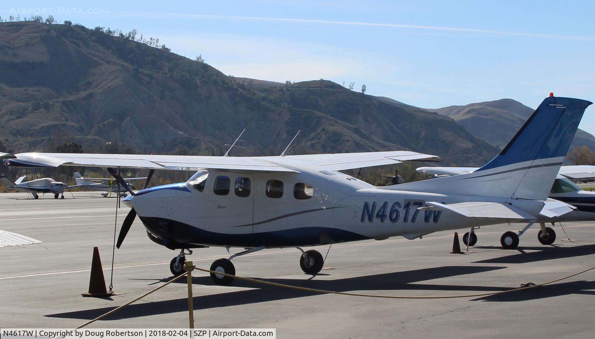 N4617W, 1980 Cessna P210N Pressurised Centurion C/N P21000623, 1980 Cessna P210N CENTURION, Continental TSIO-520-CE 325 Hp, CS 4 blade prop, turbocharged and pressurized. Identified by 4 small cabin windows each side. Max TO weight-4,100 lbs.